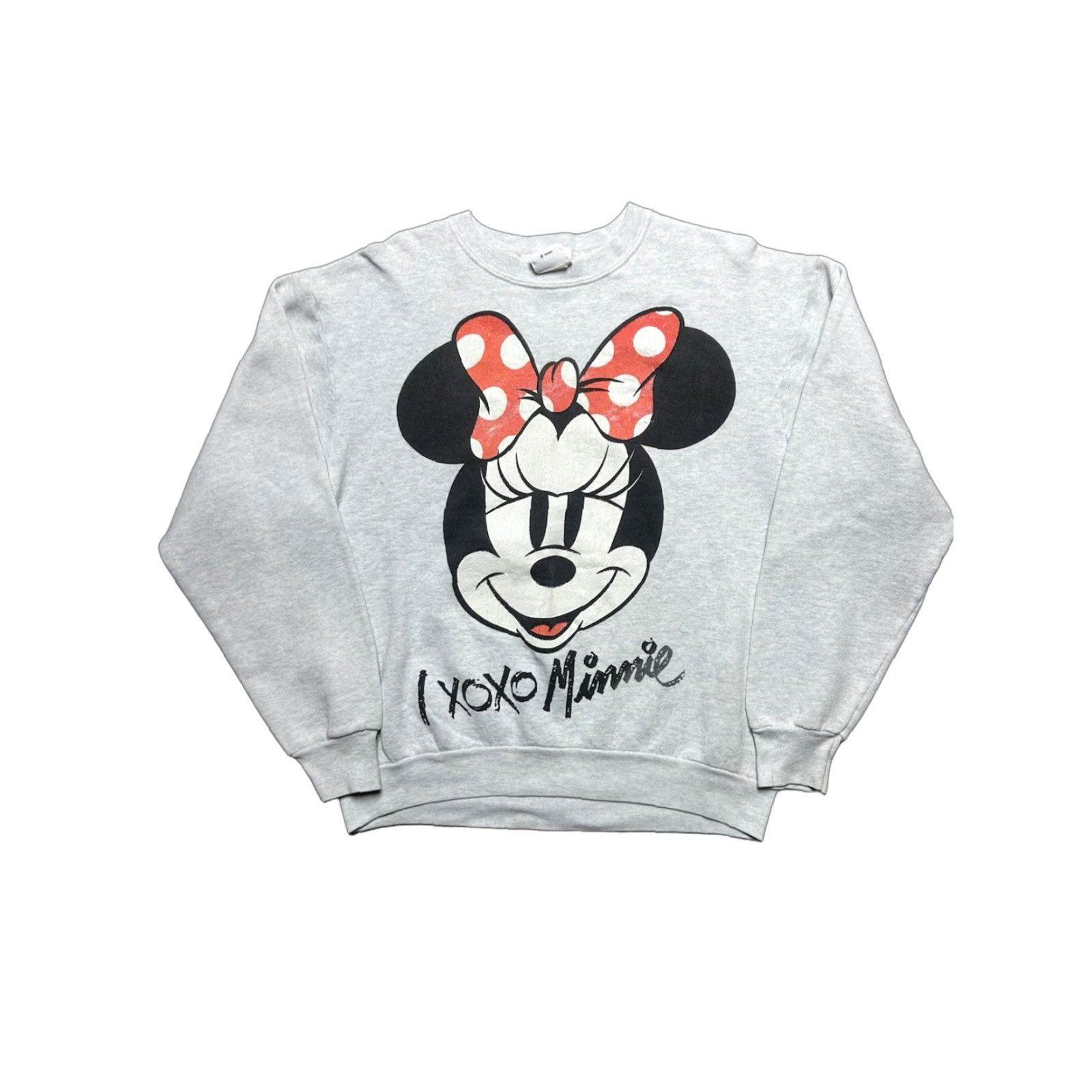 Disney VINTAGE Minnie Mouse Disney 90s Sweatshirt Crewneck Men XL Gray Pullover Graphic Shirt Mens Size US L / EU 52-54 / 3 - 1 Thumbnail