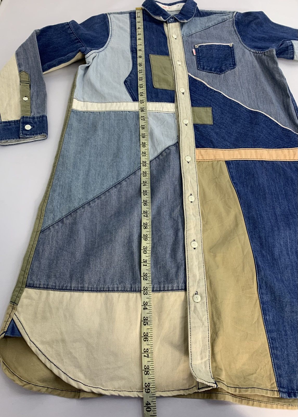 Issey Miyake Né-net Issey Miyake Selvedge Pocket Long Denim Patchworks Size L / US 10 / IT 46 - 12 Thumbnail