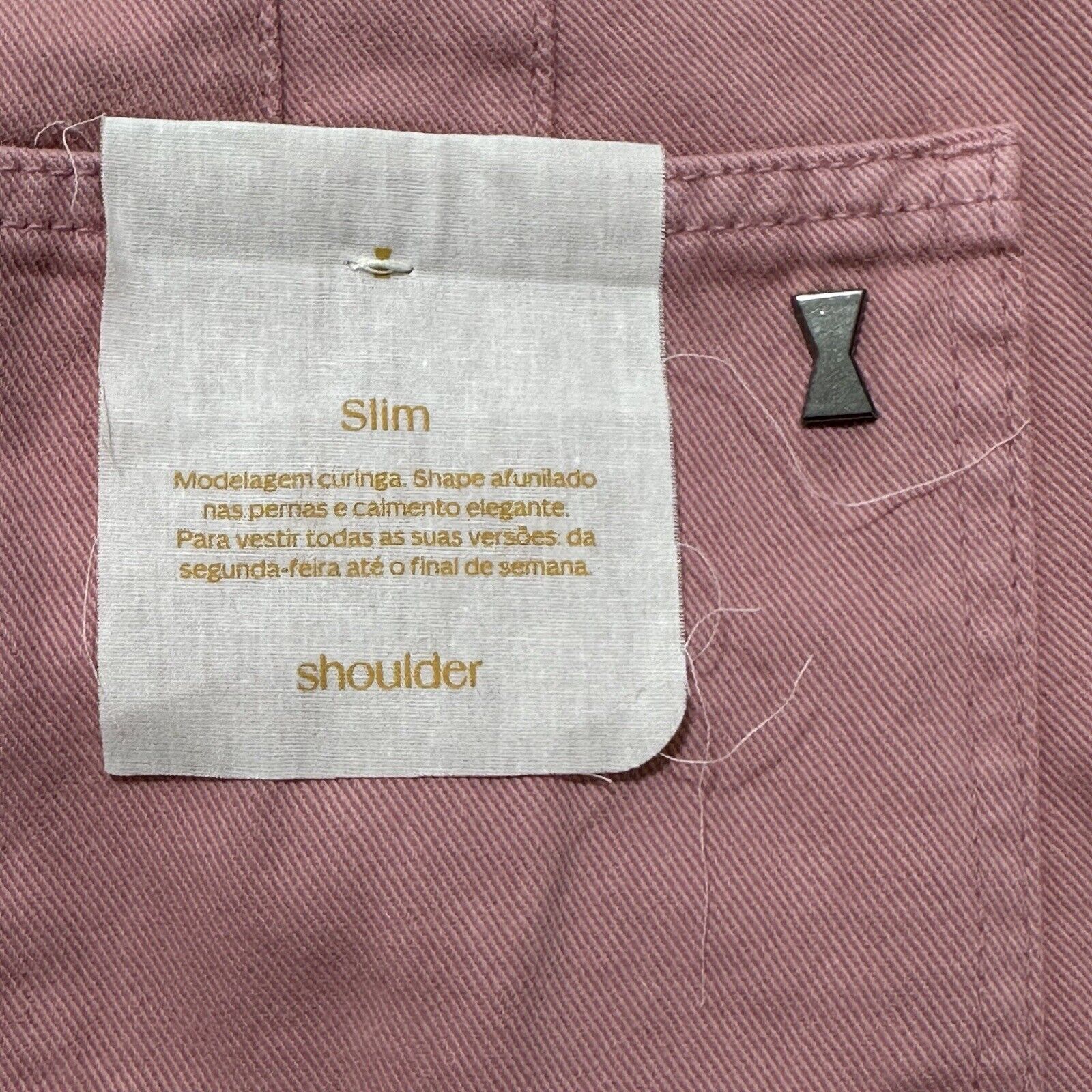 Other Shoulder 40 12 Mauve Pink High Rise Slim Jeans With Belt Size 34" / US 12 / IT 48 - 9 Thumbnail