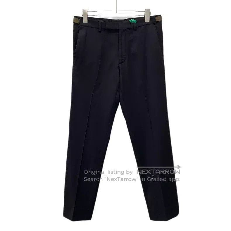 Dior Dior Black side webbing wool casual trousers Size US 30 / EU 46 - 1 Thumbnail