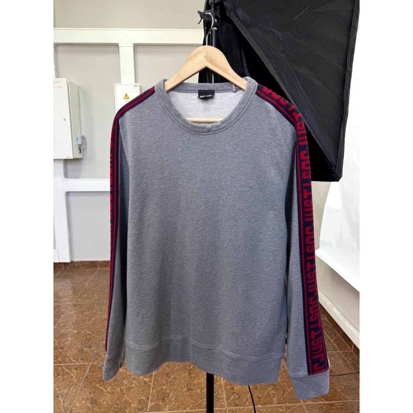 Just Cavalli Just Cavalli Luxury Sweatshirt Mens L Gray Retro Y2K Hype Vintage Size US L / EU 52-54 / 3 - 2 Thumbnail