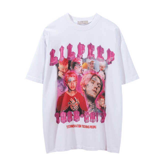 Vintage Men's street hip-hop round neck loose character print tee Size US M / EU 48-50 / 2 - 1 Thumbnail