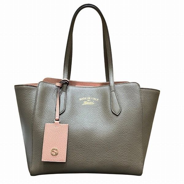 Gucci Gucci Gucci Swing Leather Tote Bag Leather Tote Bag 354408 DUTY FREE for USA Size ONE SIZE - 1 Thumbnail