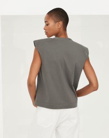 Brunello Cucinelli o1la1rc1a0425 Lady Blouse in Grey Size M / US 6-8 / IT 42-44 - 3 Thumbnail