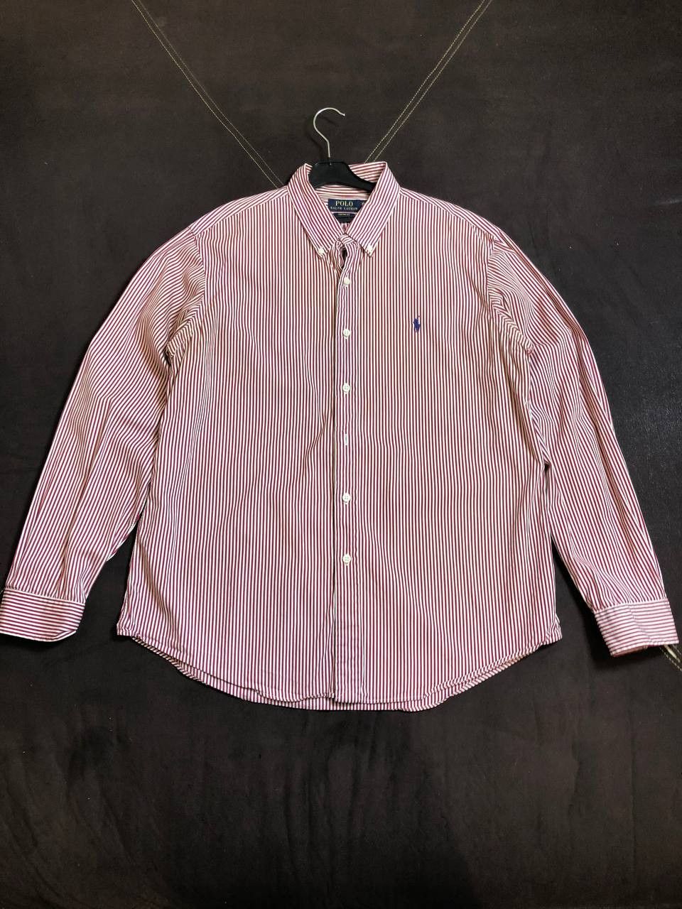Polo Ralph Lauren Polo Ralph Lauren Classic Red striped Dress sirt Size US XL / EU 56 / 4 - 1 Thumbnail