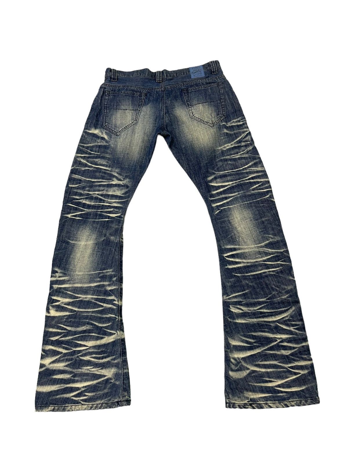Japanese Brand Flare Jeans Buffalo Bobs Banana Curv Low Rise Boot Cut 8🟦0 Size US 35 - 12 Thumbnail