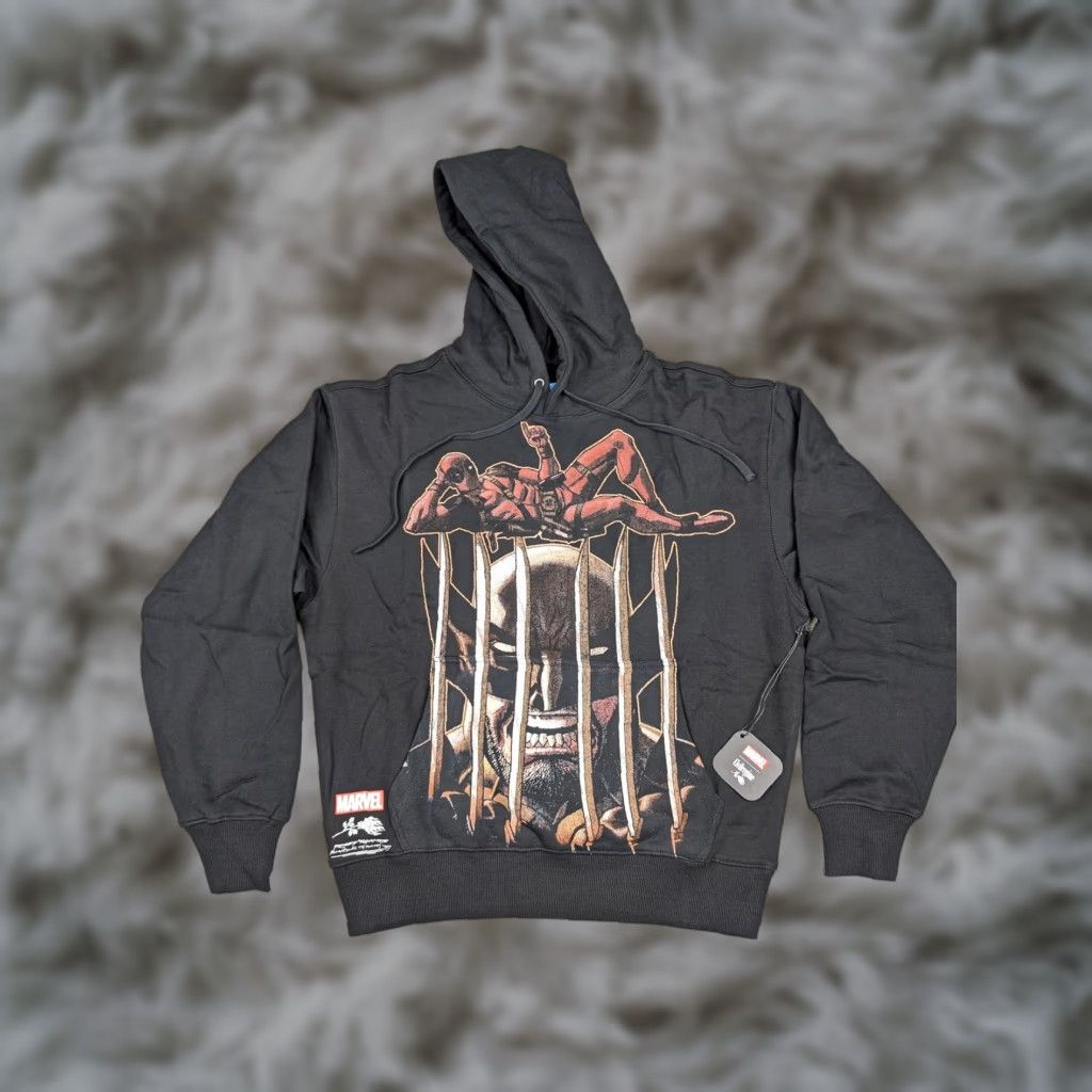 Vintage Marvel Civil Regime Deadpool Wolverine Hoodie Mens S Black Roses Concrete Size US S / EU 44-46 / 1 - 1 Thumbnail