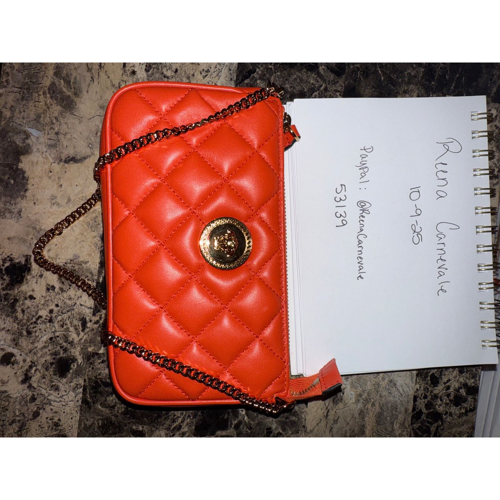 Versace New Versace La Medusa Quilted Leather Shoulder Bag Size ONE SIZE - 2 Thumbnail