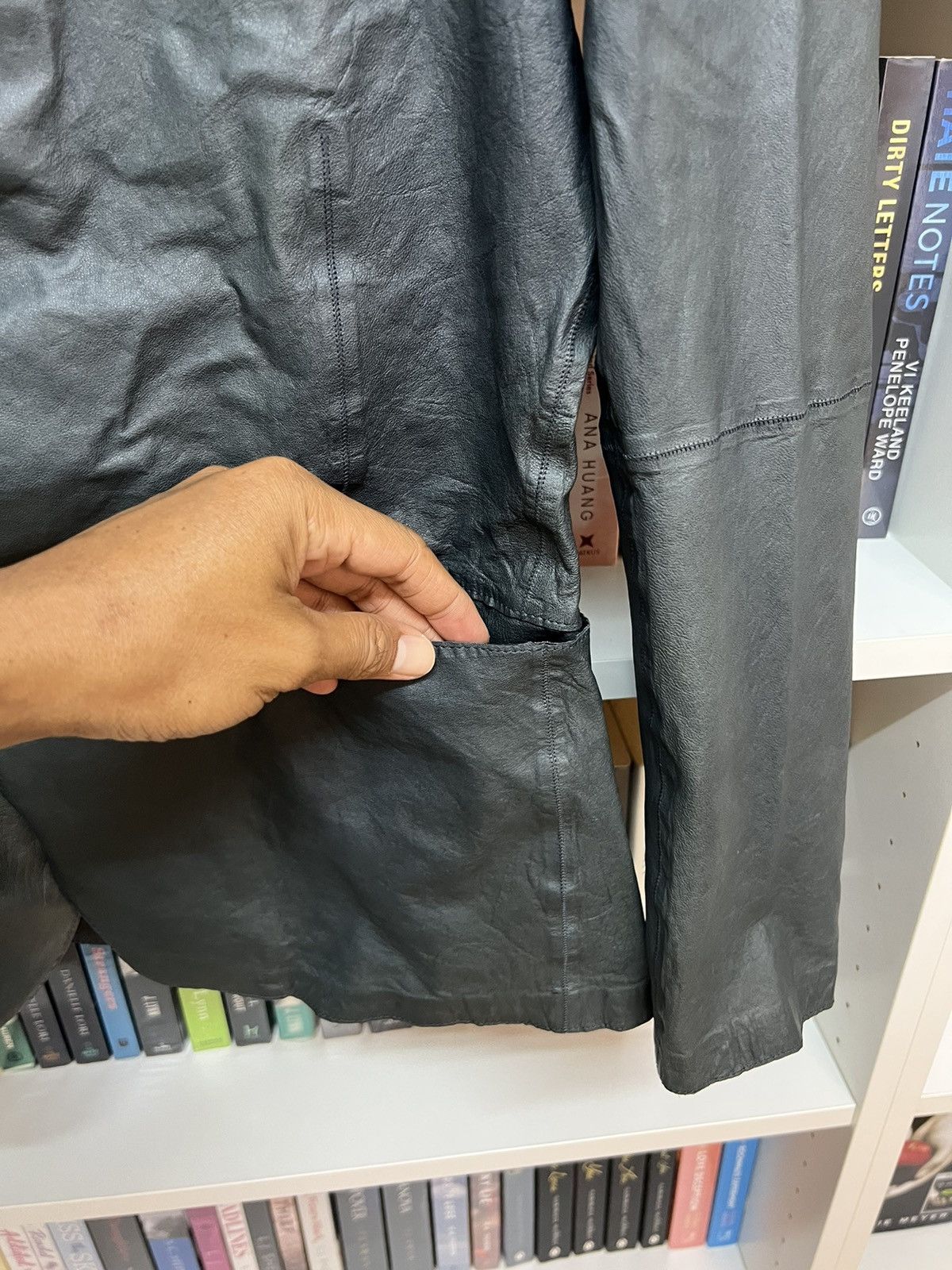 Emporio Armani Emporio Armani Lamb Leather Jacket Size US S / EU 44-46 / 1 - 7 Thumbnail