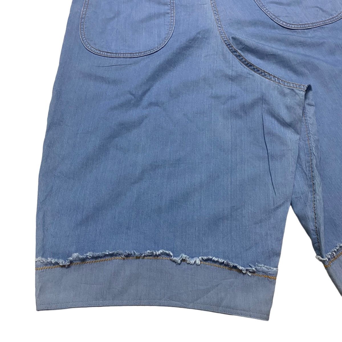 Frapbois Japanese Brand FRAPBOIS Denim Baggy Wide Cropped Pants Size US 34 / EU 50 - 7 Thumbnail