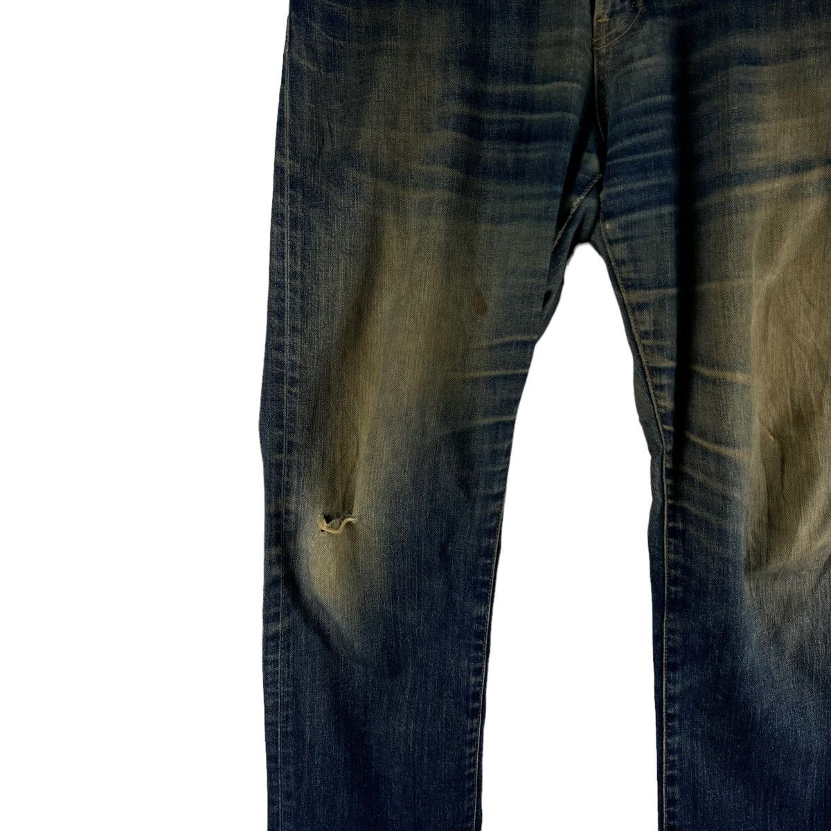 Japanese Brand 🔥VTG DISTRESSED DENIM JEANS UJ ISSEY MIYAKE Size US 38 / EU 54 - 3 Thumbnail