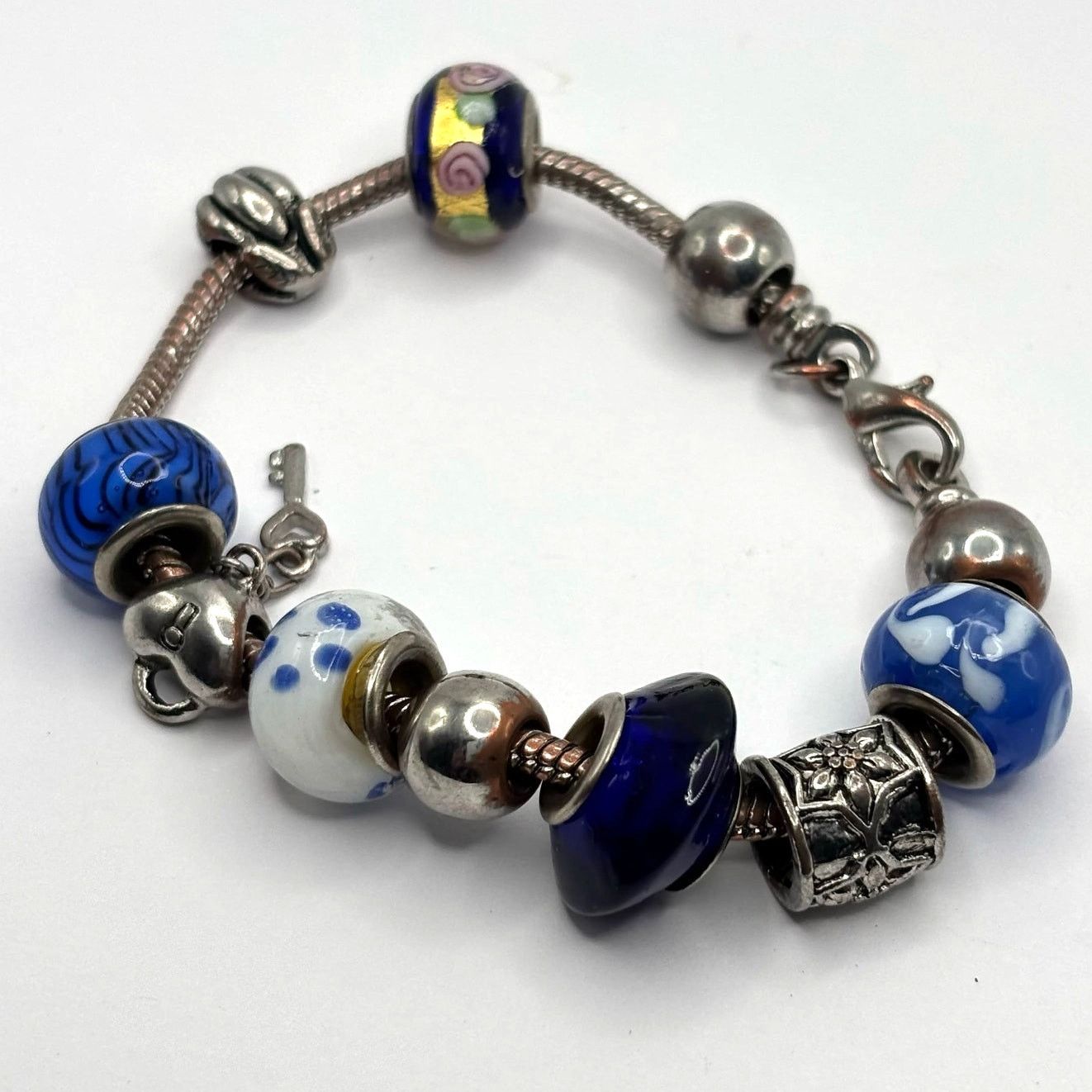 Other Blue Heart/Flower Bracelet Size ONE SIZE - 4 Thumbnail