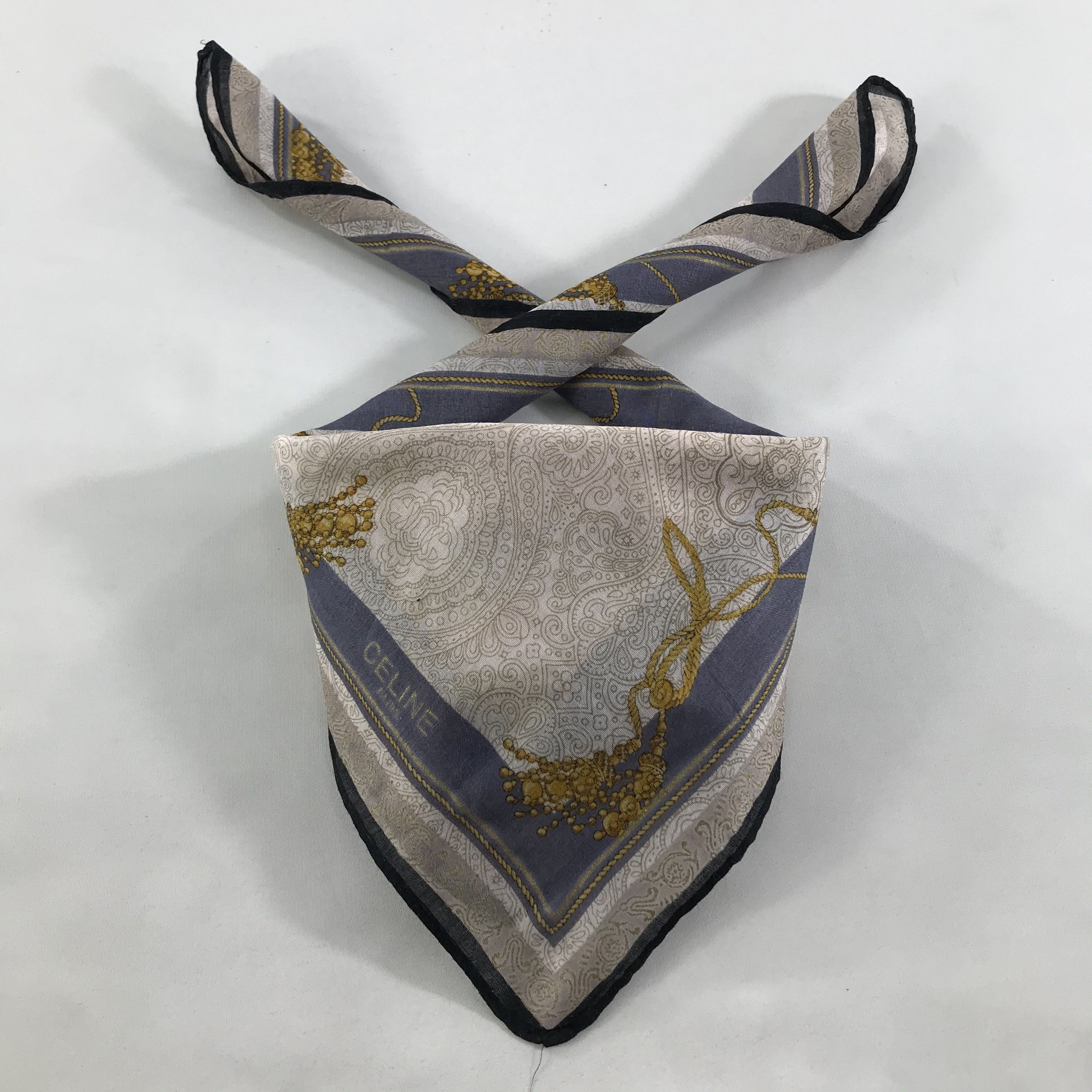 Celine × Vintage Celine Bandana / Handkerchief / Neckerchief - S1275 Size ONE SIZE - 3 Thumbnail