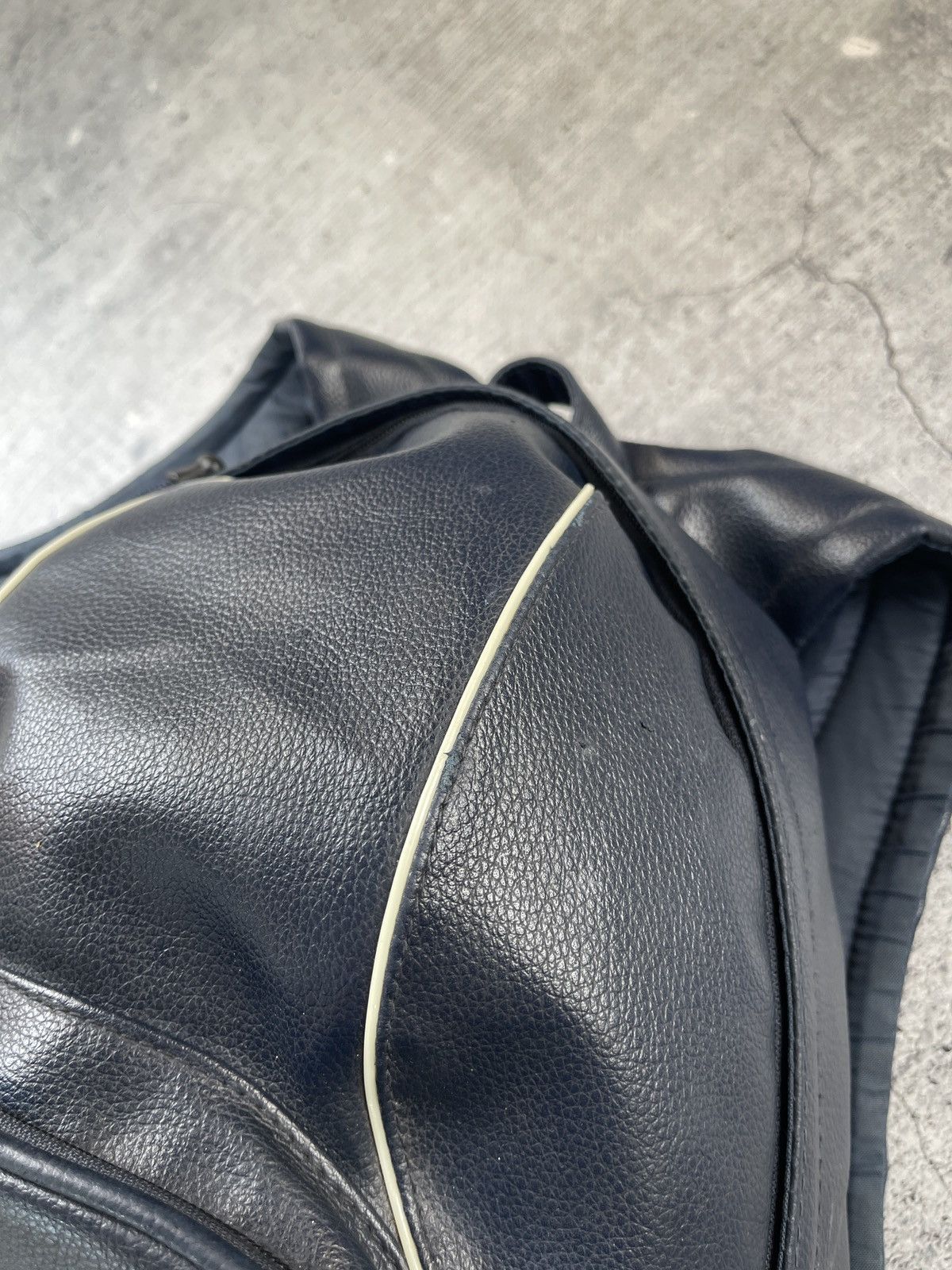 Other Vintage 90s Nike Leather Backpack Double Swoosh Bag Size ONE SIZE - 11 Thumbnail