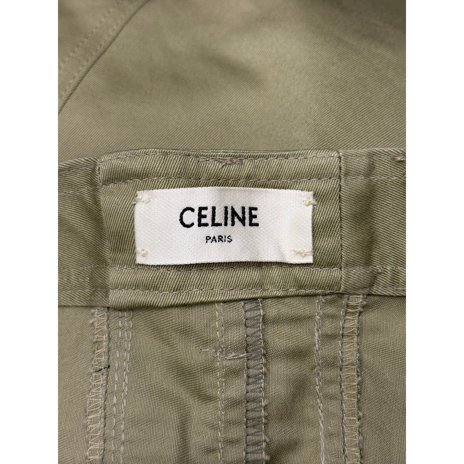 Celine 2000s Celine wide-leg cotton chinos Size US 33 - 8 Thumbnail