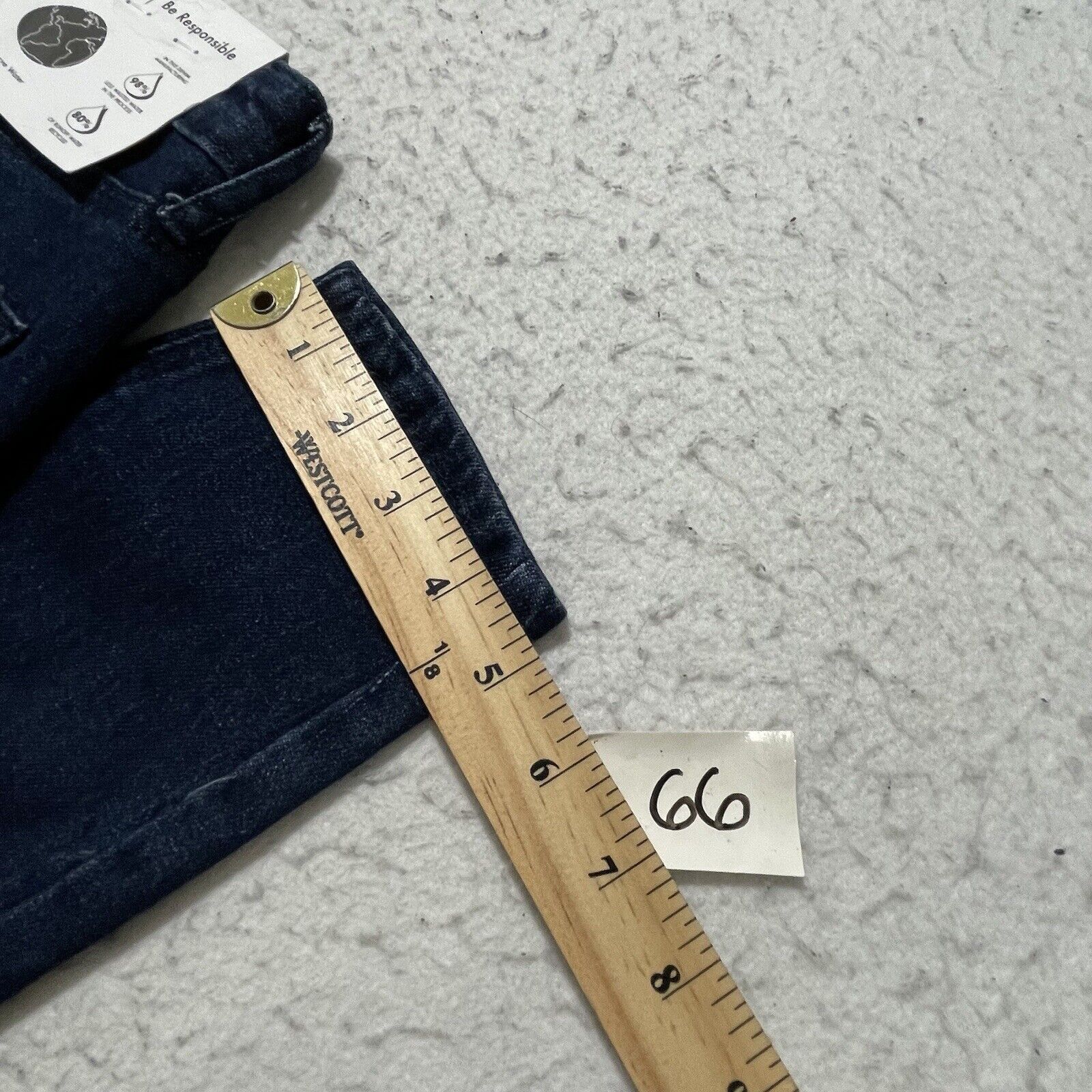 Nordstrom BP High-Rise Skinny Dark Wash Ankle Jeans Exposed Button Size 26" / US 2 / IT 38 - 11 Thumbnail