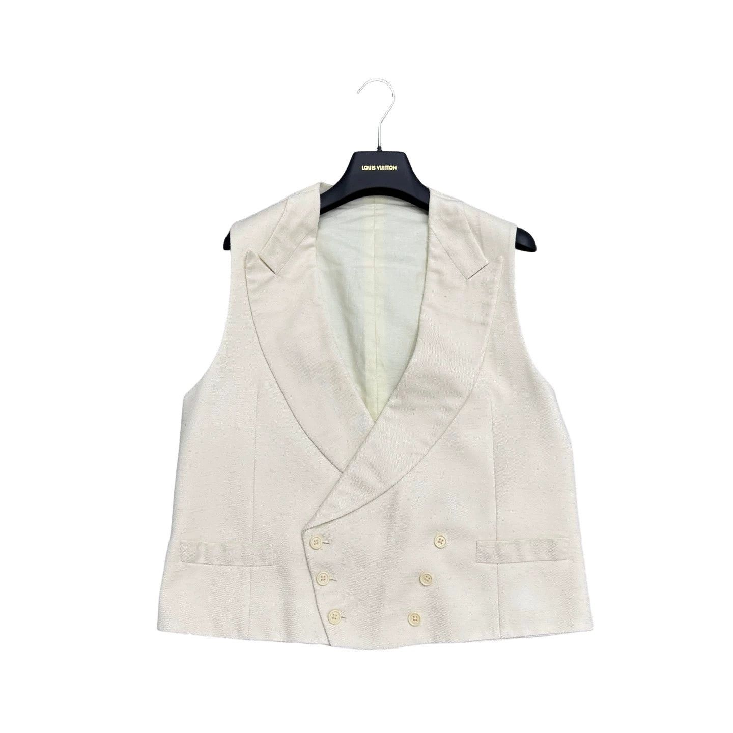 Ralph Lauren Purple Label Ralph Lauren Purple Label Silk Blend Double Breasted Vest 40 Size US XXS / EU 40 - 1 Thumbnail