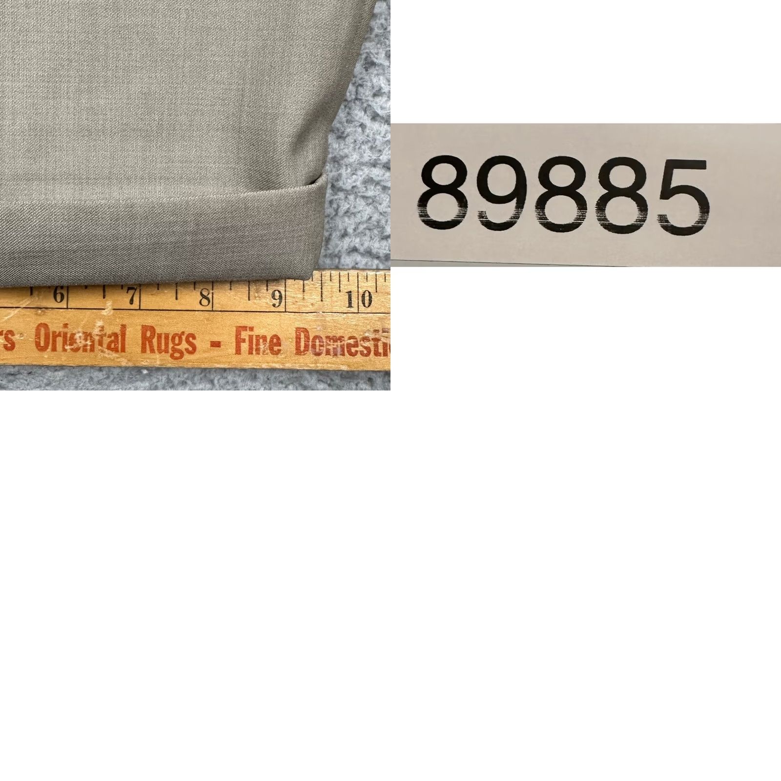 Doublet Axist Pants Mens 40X30 Tan Beige Double Pleated Cuffed Straight Leg Dress Pants Size US 40 / EU 56 - 8 Thumbnail