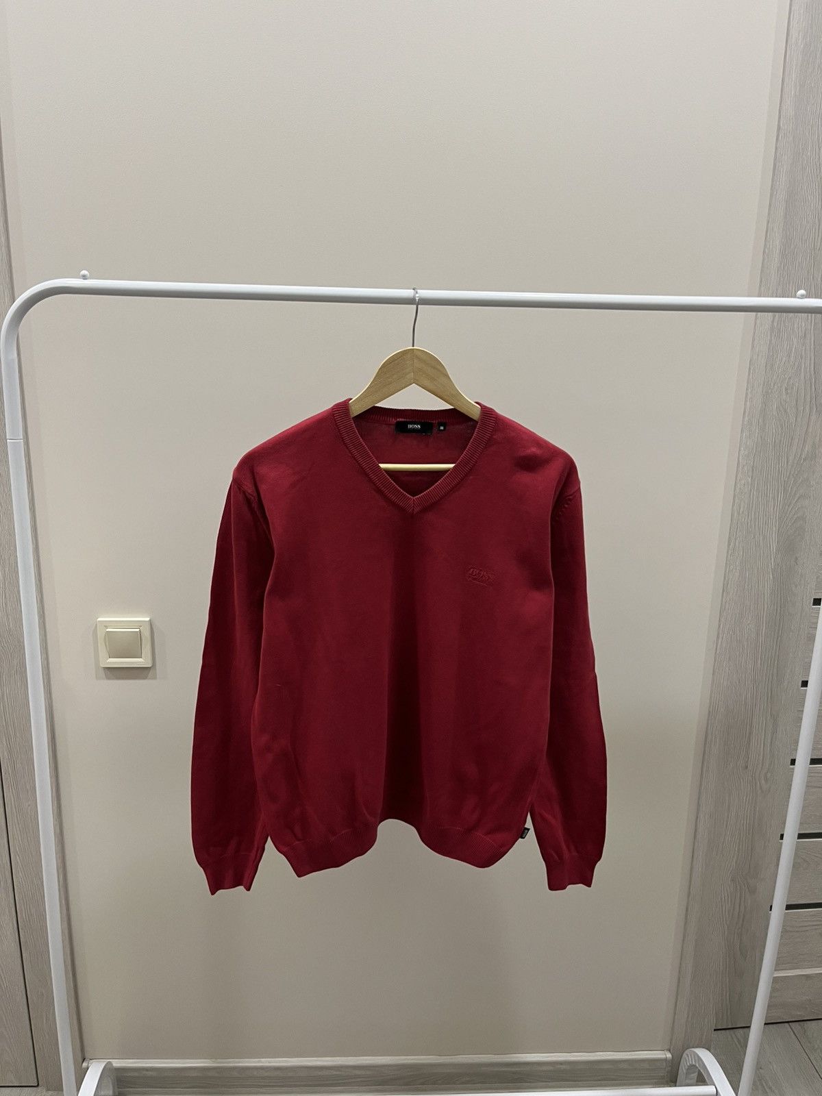 Hugo Boss Hugo Boss Merino Wool V-Neck Jumper Sweater Size US M / EU 48-50 / 2 - 1 Thumbnail
