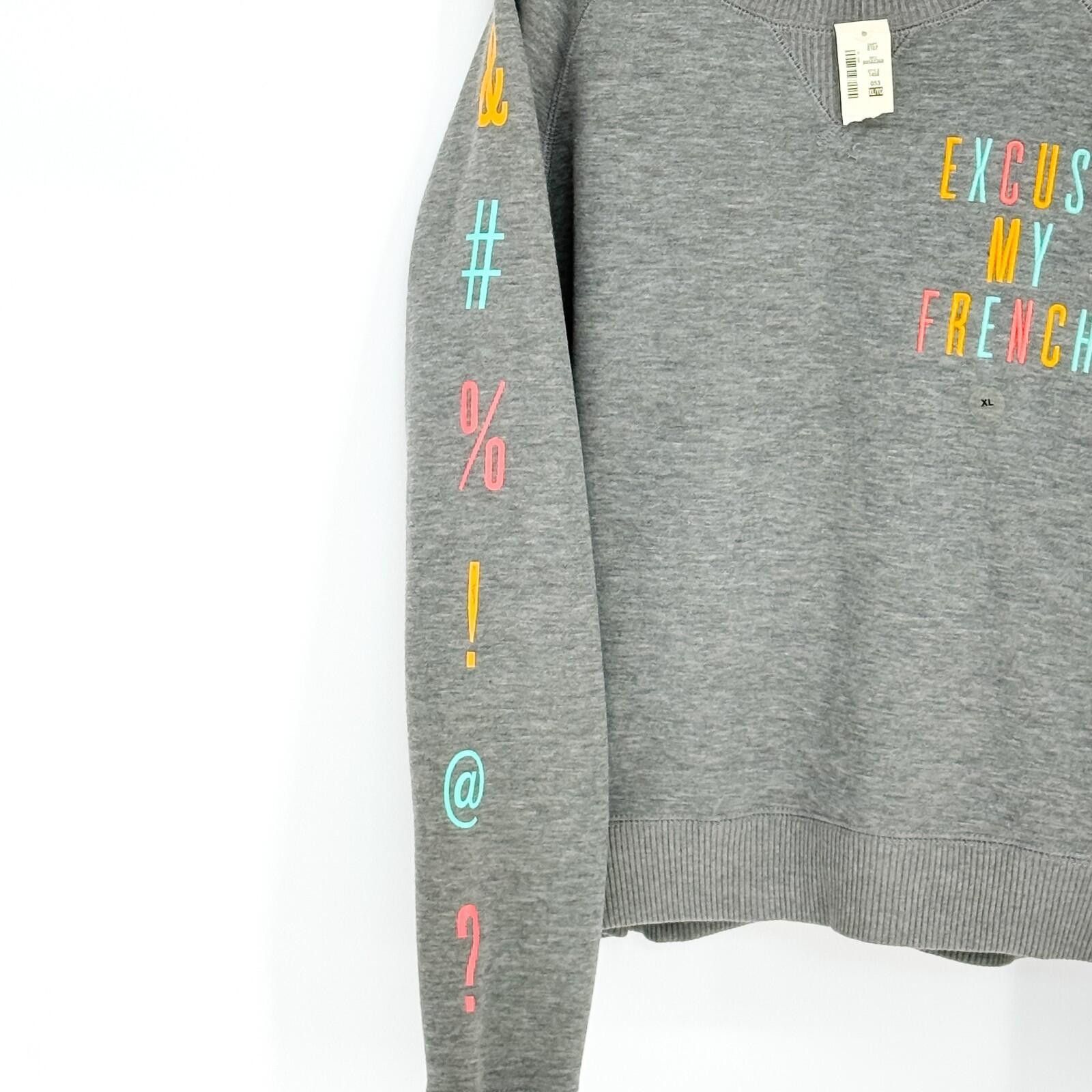 Aeropostale Aeropostale Excuse My French Crewneck Sweatshirt Women's XL Size XL / US 12-14 / IT 48-50 - 7 Thumbnail