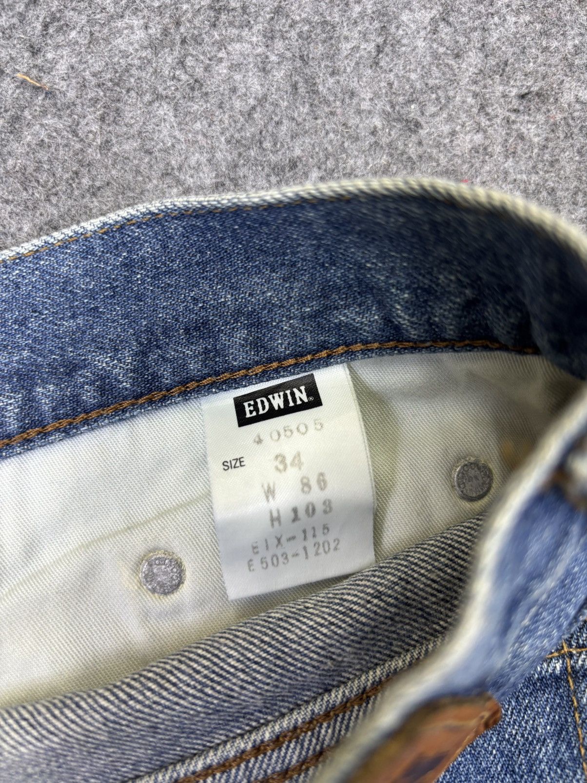 Edwin 💥Baggy💥Rare Edwin Wide Extra Extreme Distressed Denim F956 Size US 34 / EU 50 - 13 Thumbnail