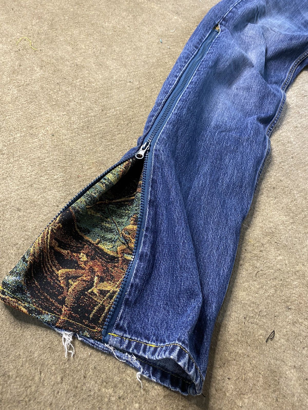 Carhartt distressed Texas pants barocco style