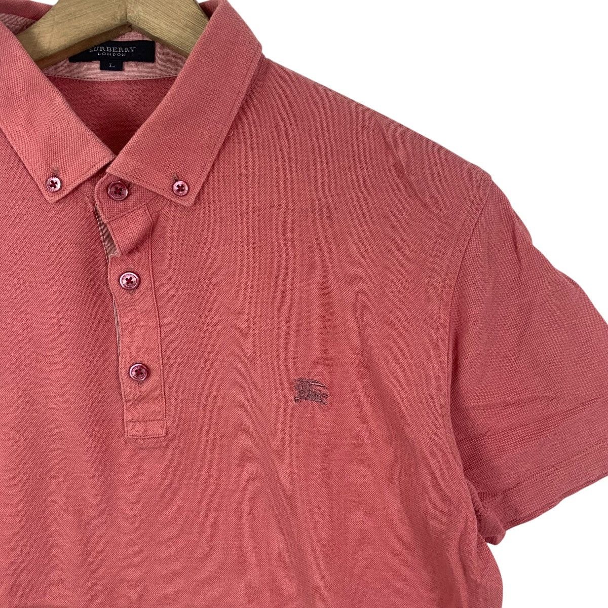 Burberry Vintage BURBERRY LONDON Embroidered Prorsum Polo Tee Shirt Size L / US 10 / IT 46 - 6 Thumbnail