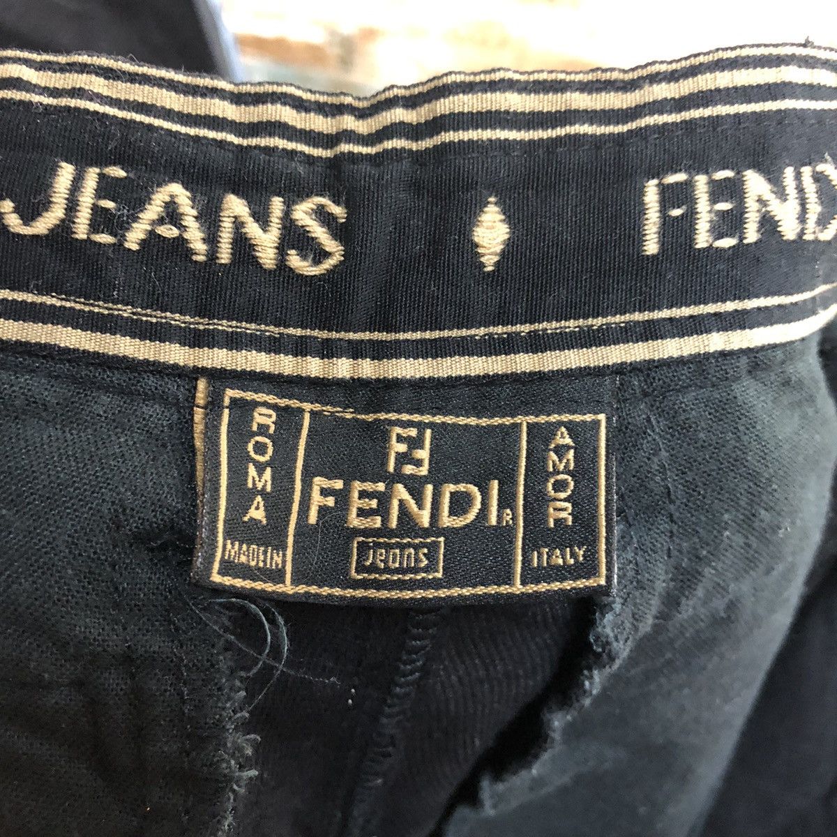 Fendi DL Fendi Jeans Black Cargo Multipocket Pants #A2595 Size US 26 / EU 42 - 20 Thumbnail