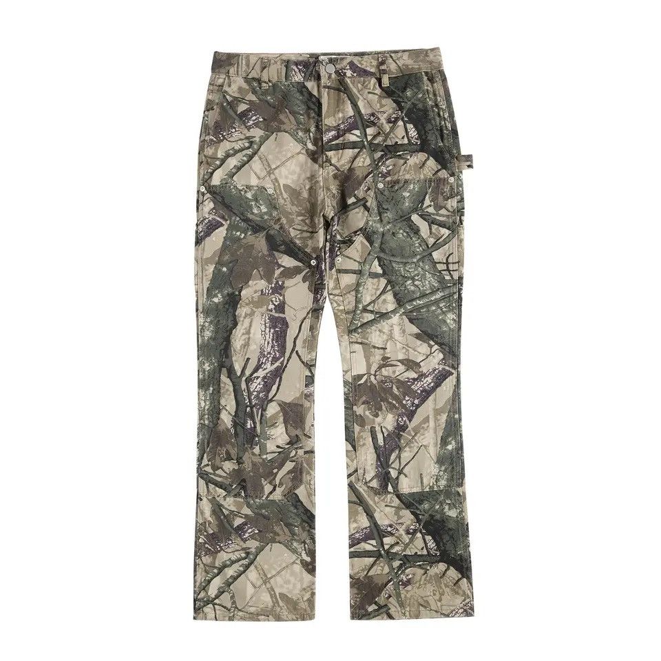 Japanese Brand × Vintage Leaf Camouflage Logging Pants Straight Patchwork Baggy Jeans Size US 36 / EU 52 - 6 Thumbnail