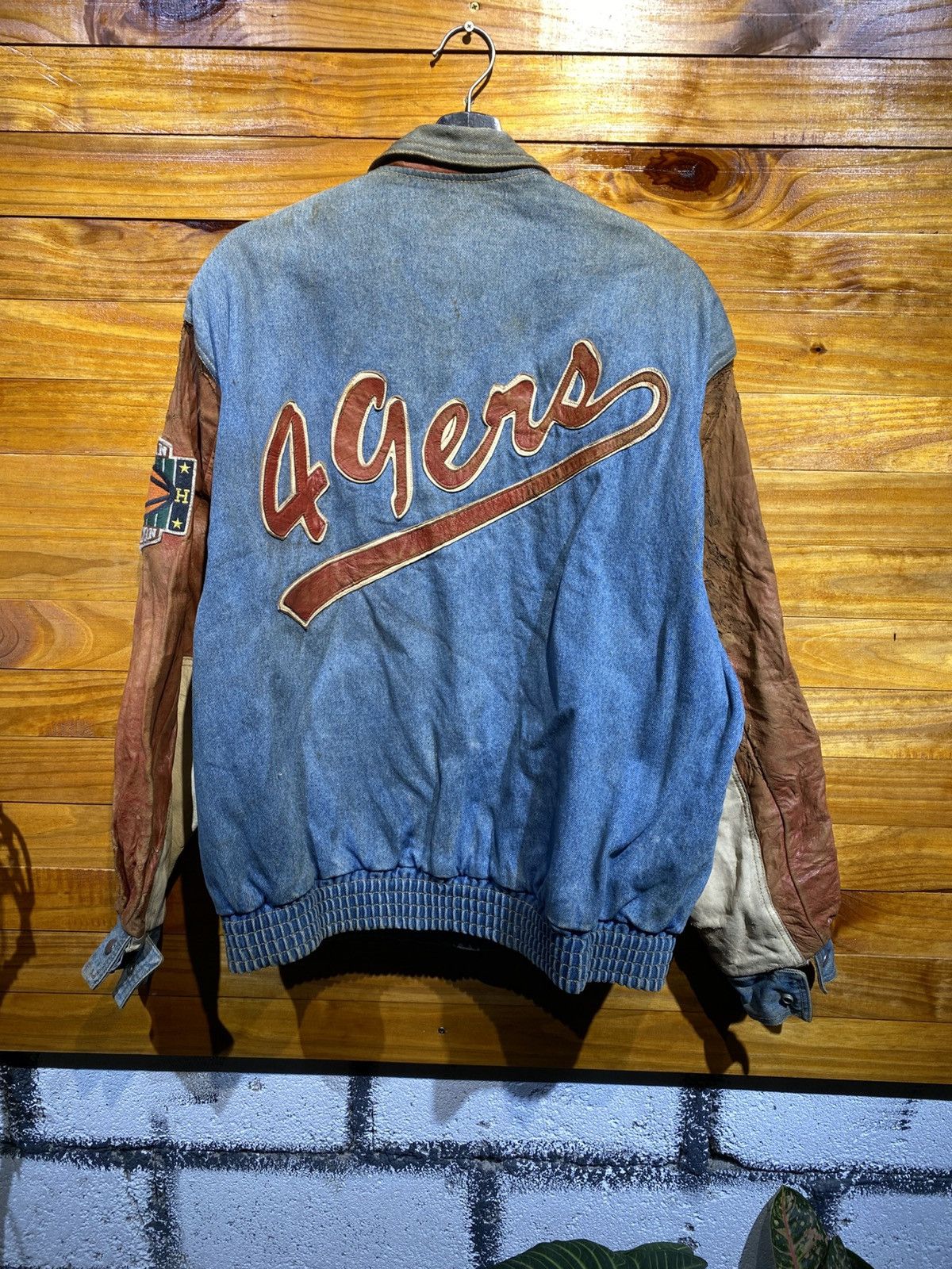 Jeff Hamilton Vintage 1990s Jeff Hamilton 49ers NFL Varsity Jacket – Men’s Size US L / EU 52-54 / 3 - 3 Thumbnail