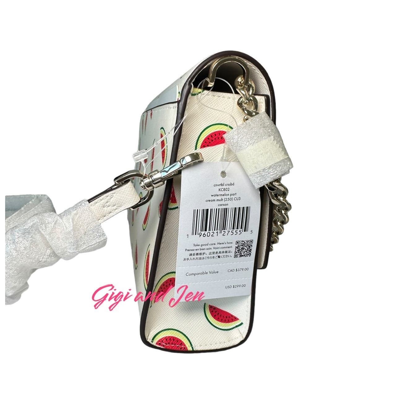 Kate Spade Kate Spade Watermelon Saffiano Convertible Crossbody Bag Size ONE SIZE - 7 Thumbnail