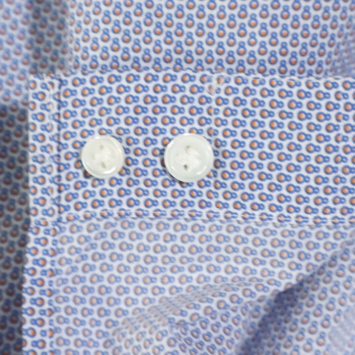 Peter Millar Peter Millar Shirt Button Up Cotton Solid Long Sleeve Dress 2XL Mens Size 48R - 7 Thumbnail