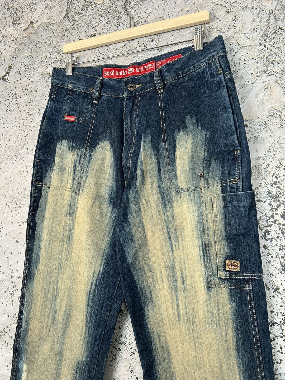 Ecko Unltd. Vintage Ecko Unltd Baggy Denim Jeans Wide Legs Rap Drill Y2K Size US 32 / EU 48 - 4 Thumbnail