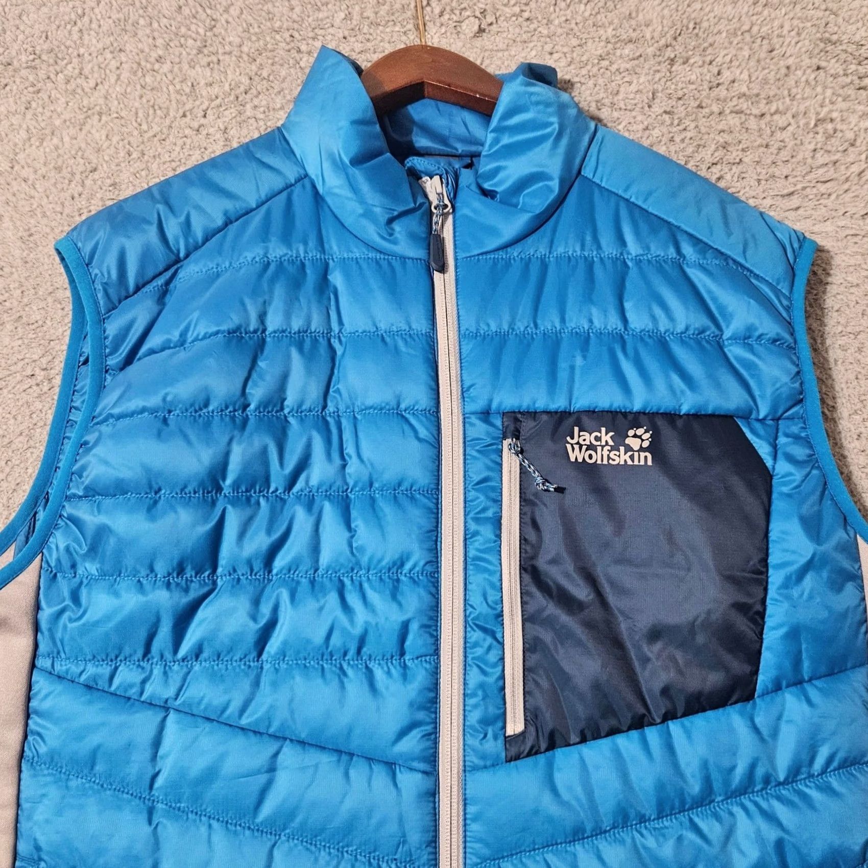Jack Wolfskin Jack Wolfskin Vest Mens XL Blue Puffer Jacket Primaloft Outdoor Performance Jacket Vest Regular Size XL Mens Blue Jack Wolfskin Vest Size US XL / EU 56 / 4 - 2 Thumbnail