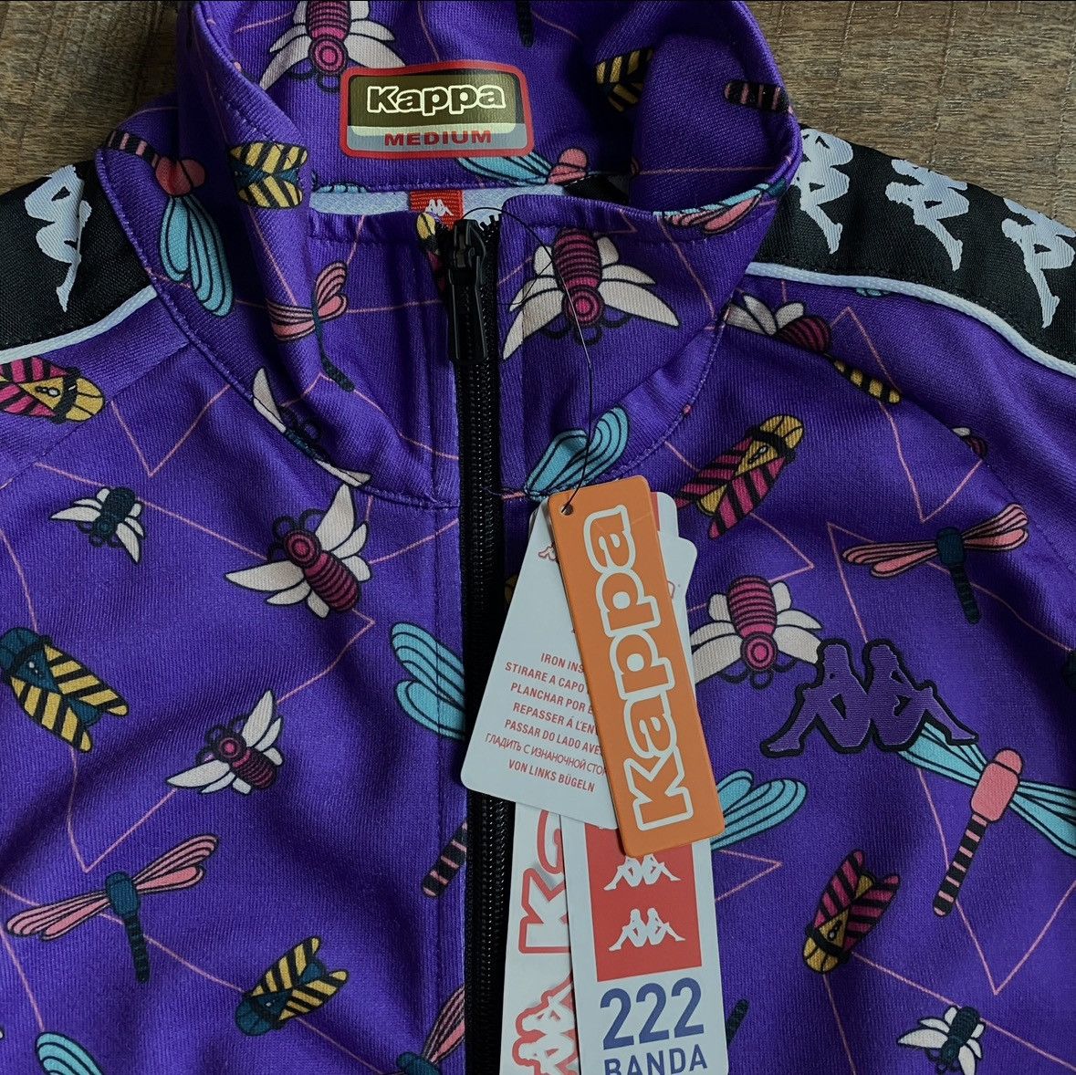 Kappa Kappa: Dragonfly Banda 222 Track Jacket Size M / US 6-8 / IT 42-44 - 3 Thumbnail