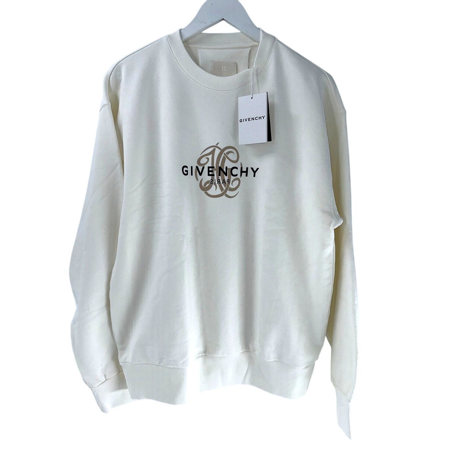 Givenchy GIVENCHY Off White Reverse Fleece Sweatshirt Size S Size S / US 4 / IT 40 - 8 Thumbnail