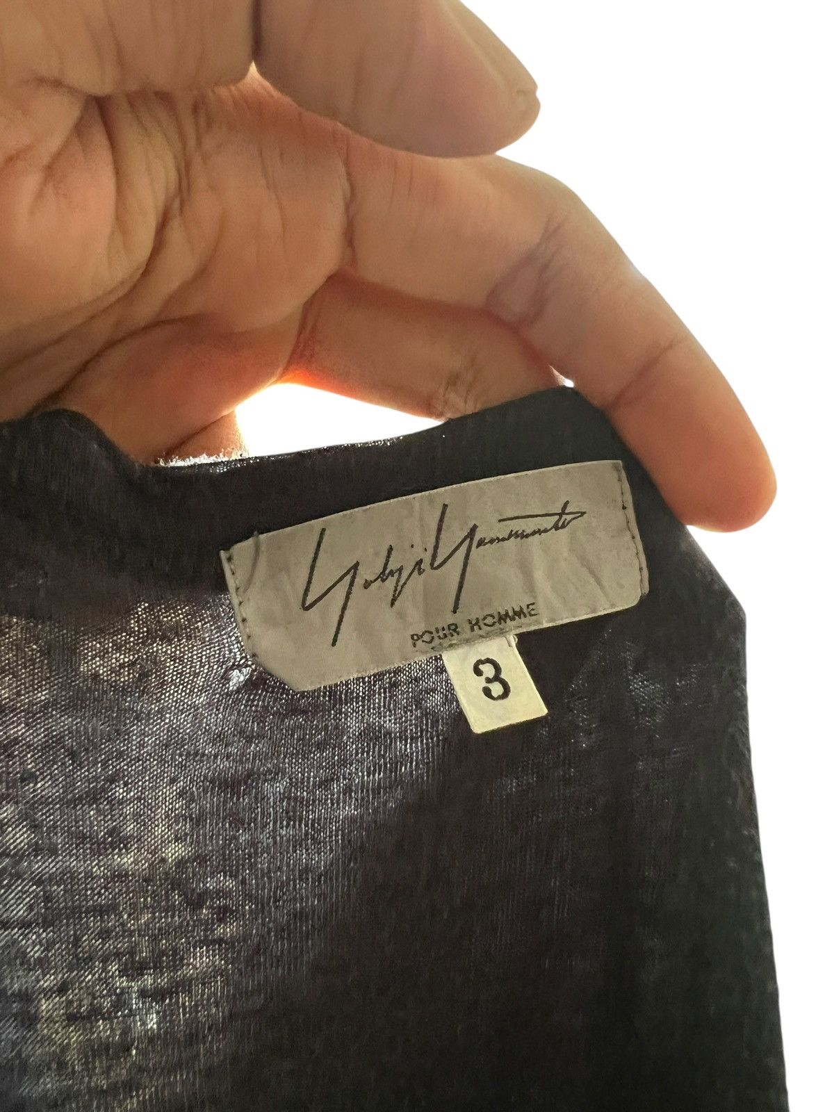 Yohji Yamamoto 1990s Yohji Yamamoto Pour Homme Wide Neck Tshirt Size US L / EU 52-54 / 3 - 7 Thumbnail