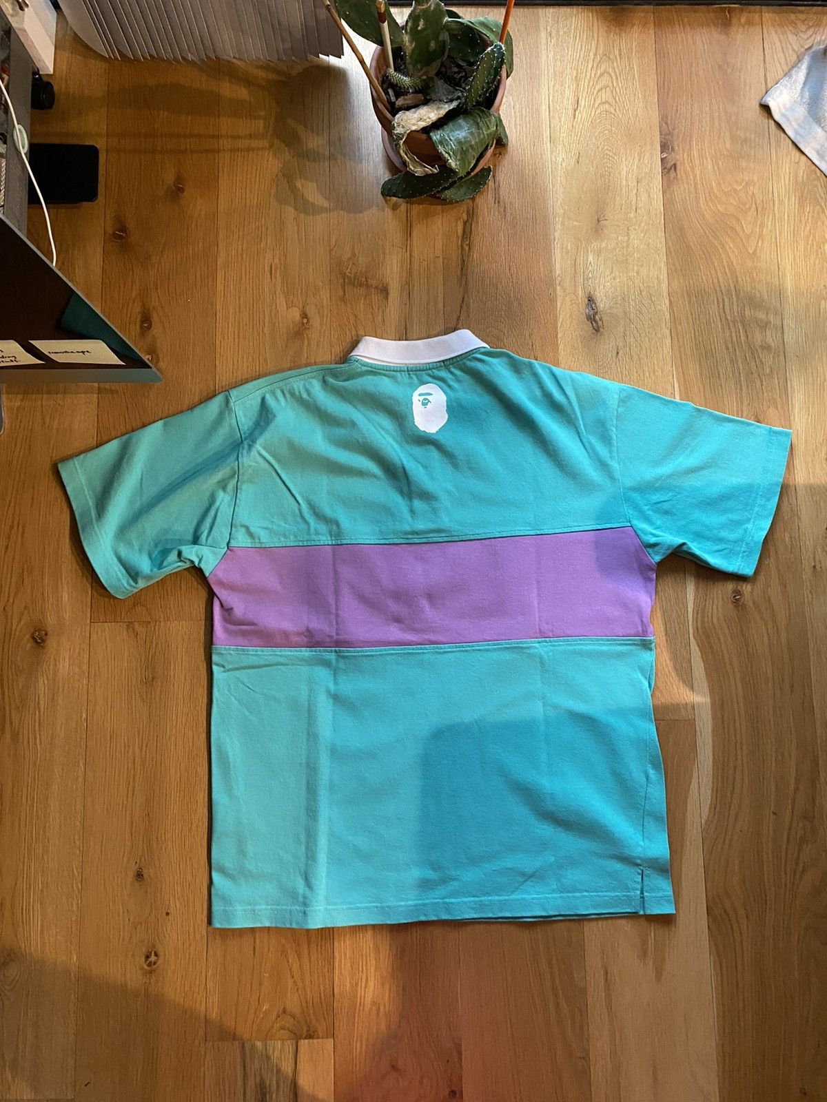 Bape A Bathing Ape BAPE “WORLD GONE MAD” polo Size US XL / EU 56 / 4 - 5 Thumbnail