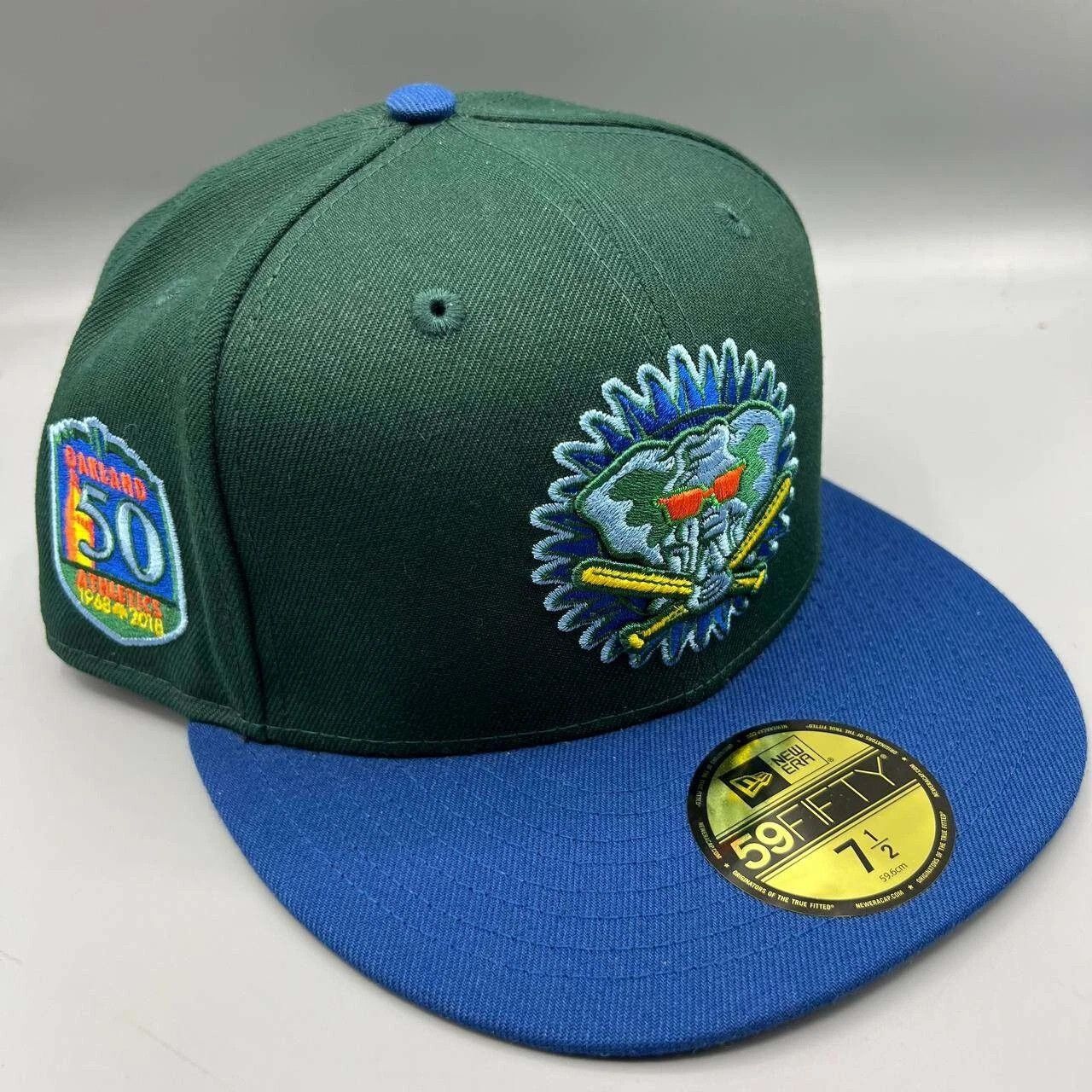 New Era Oakland Athletics Hat Men 7 1/2 59Fifty New Era Fitted Cap Size ONE SIZE - 1 Thumbnail
