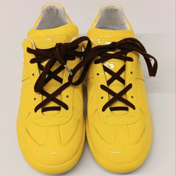 Maison Margiela Maison Margiela Yellow Patent The Replica Low Sneakers -EU39 Size US 9 / IT 39 - 3 Thumbnail