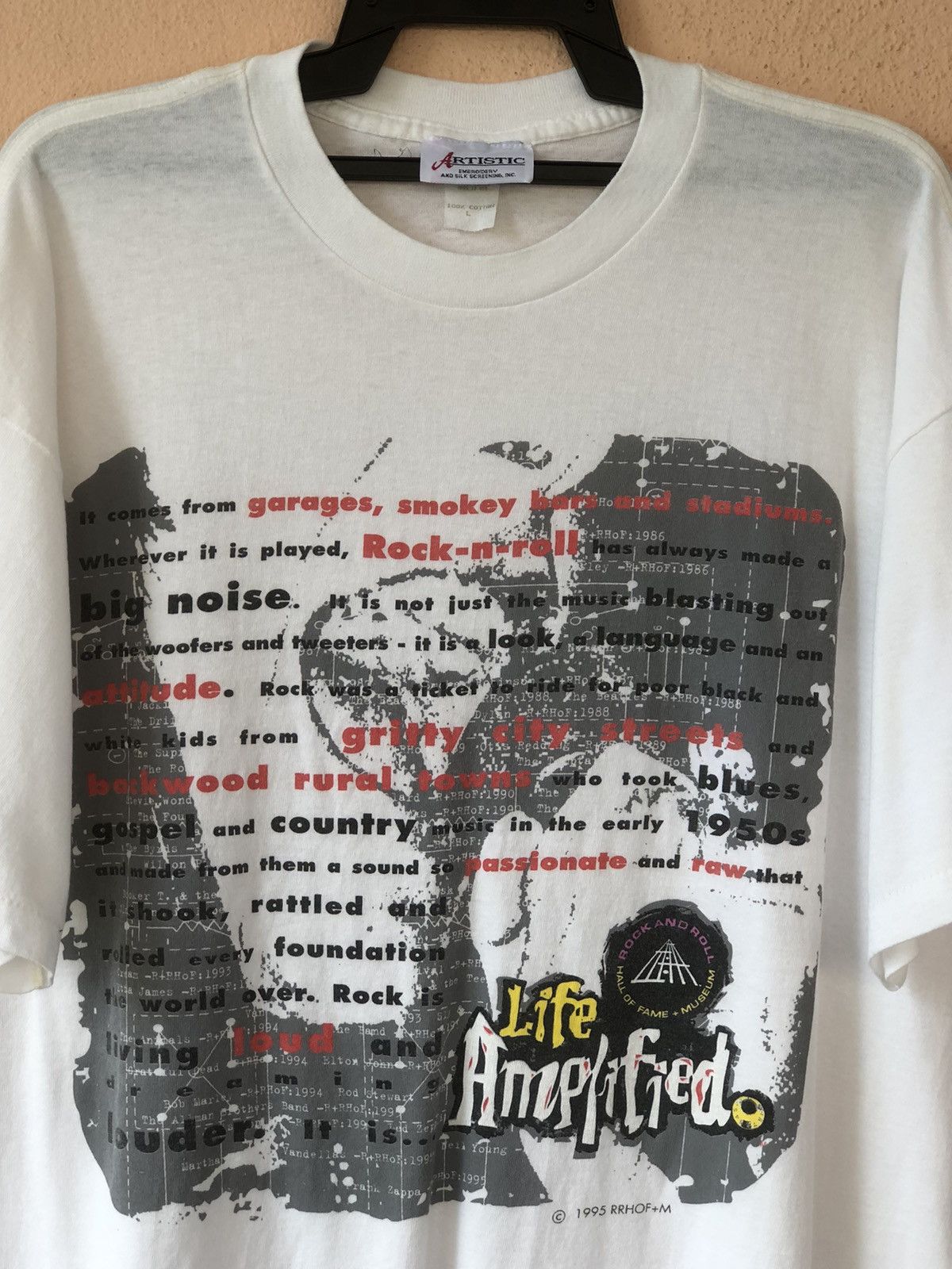 A&G Rock × Vintage Vintage 90s ARTISTIC Rock N Roll of Fame Size US XL / EU 56 / 4 - 2 Thumbnail