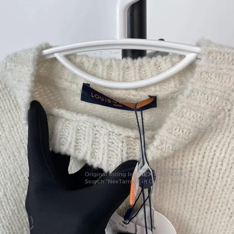 Louis Vuitton Louis Vuitton SS25 intarsia beige logo teddy wool sweater Size US XS / EU 42 / 0 - 3 Thumbnail
