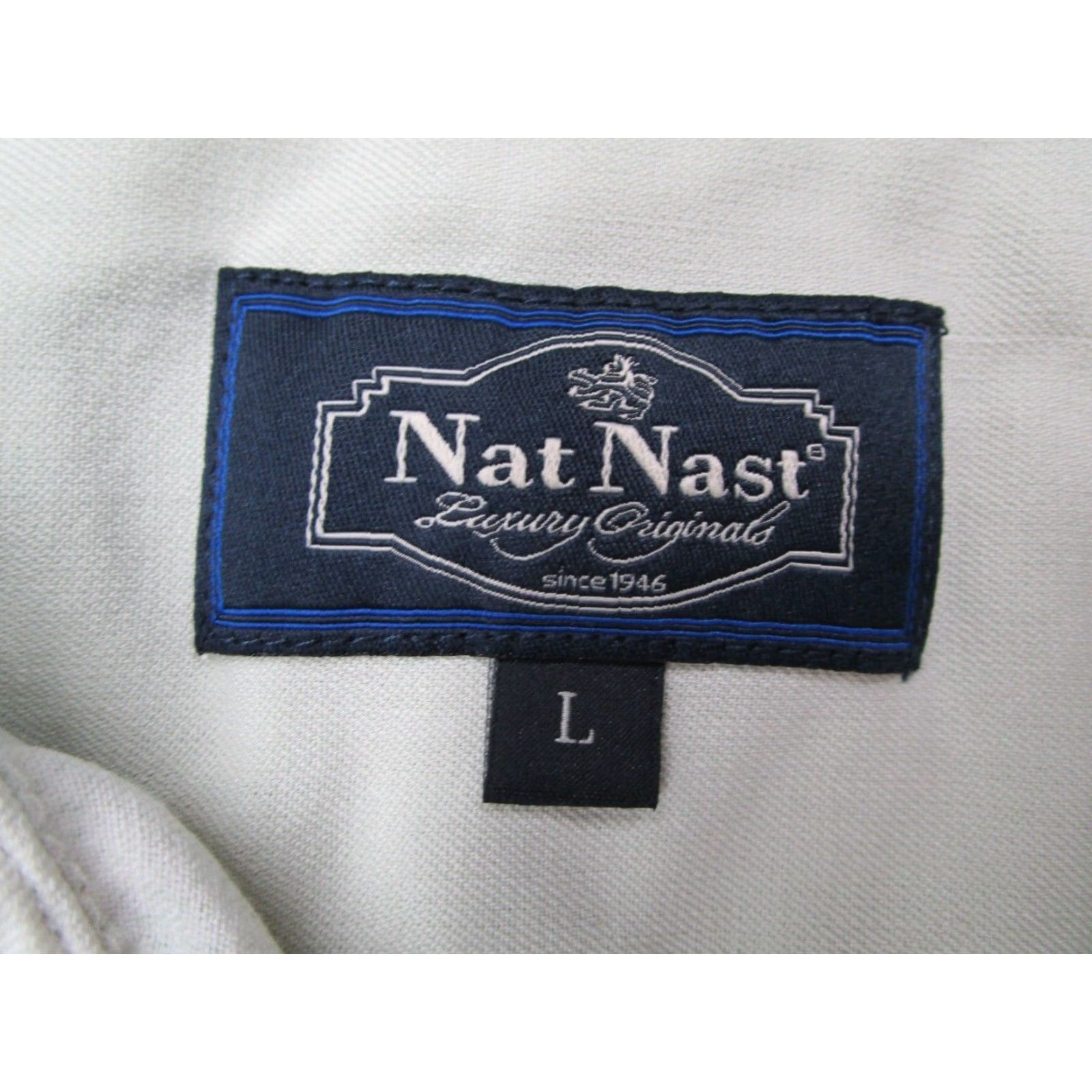 Nat Nast VINTAGE Nat Nast Luxury Originals Shirt Mens Large Green Floral Silk Cotton Blend Short Sleeve Casual Hawaiian Summer Size US L / EU 52-54 / 3 - 3 Thumbnail