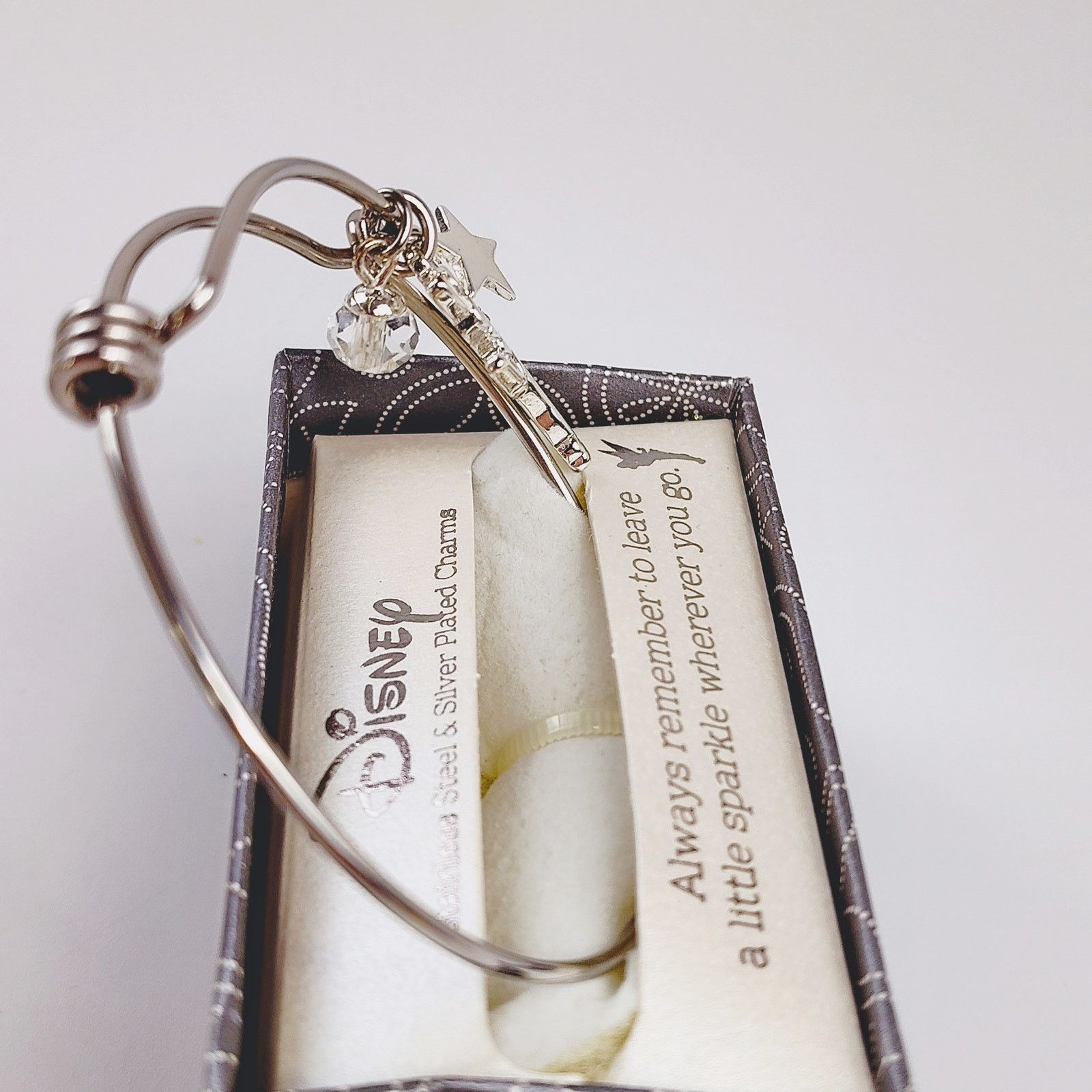 Disney Disney Tinker Bell Bracelet Silver Plated Charm w Star NIB Size ONE SIZE - 6 Thumbnail