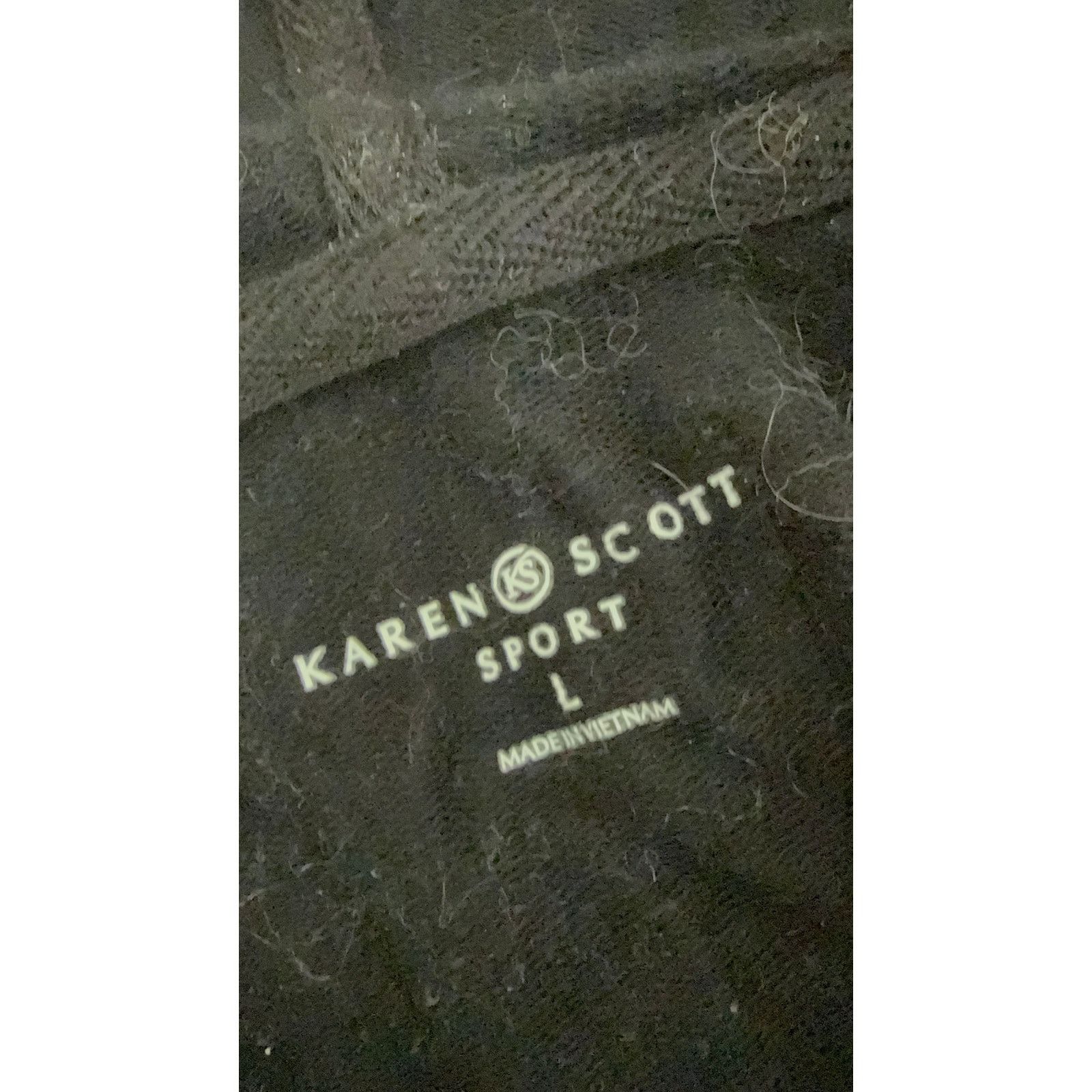 Other Karen Scott Sport Black Zip Front Hoodie Women L - D009 Size L / US 10 / IT 46 - 4 Thumbnail