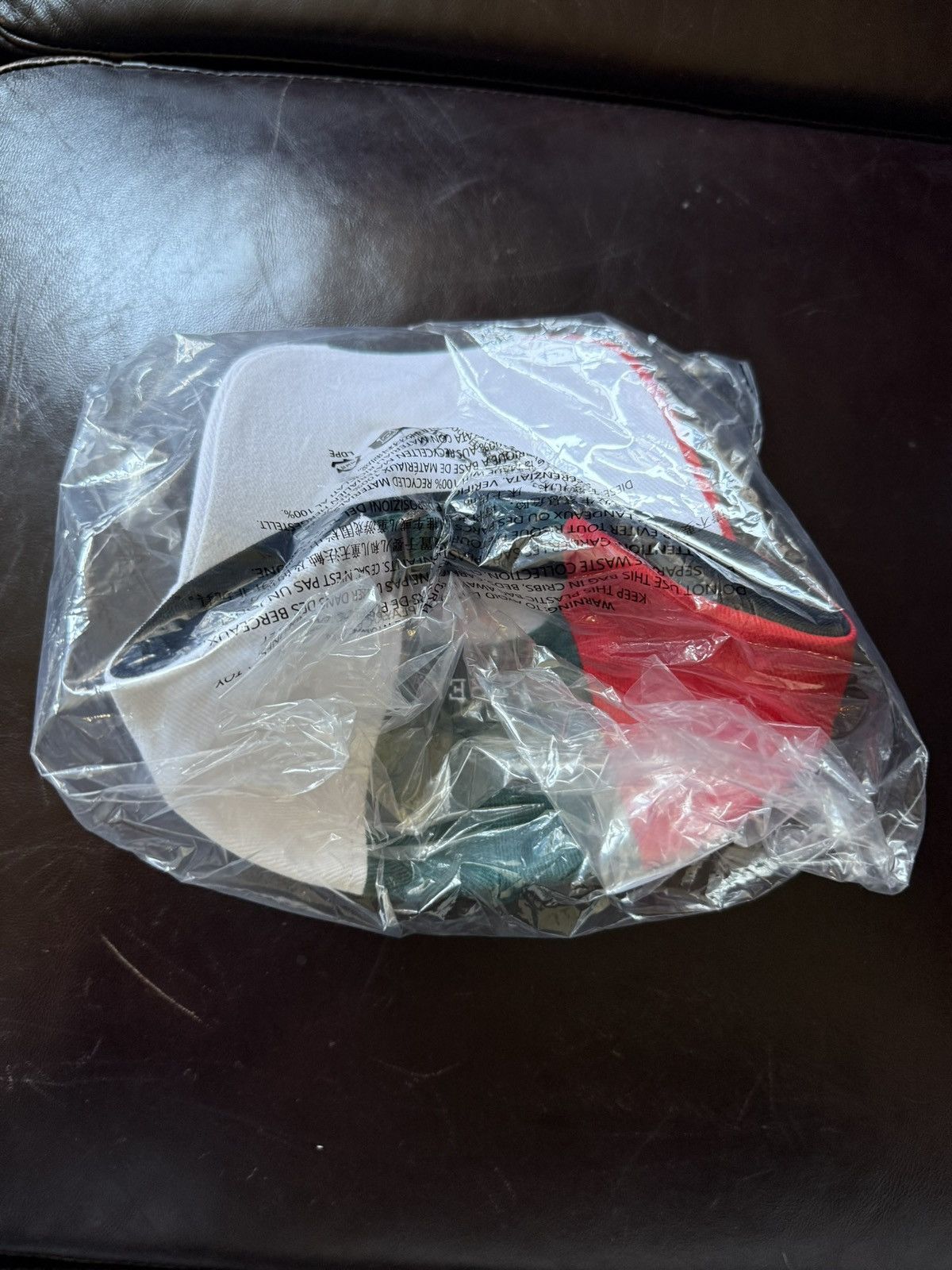 Supreme Supreme CREST 6-PANEL Embroidered Logo Red White Green Hat Size ONE SIZE - 5 Thumbnail