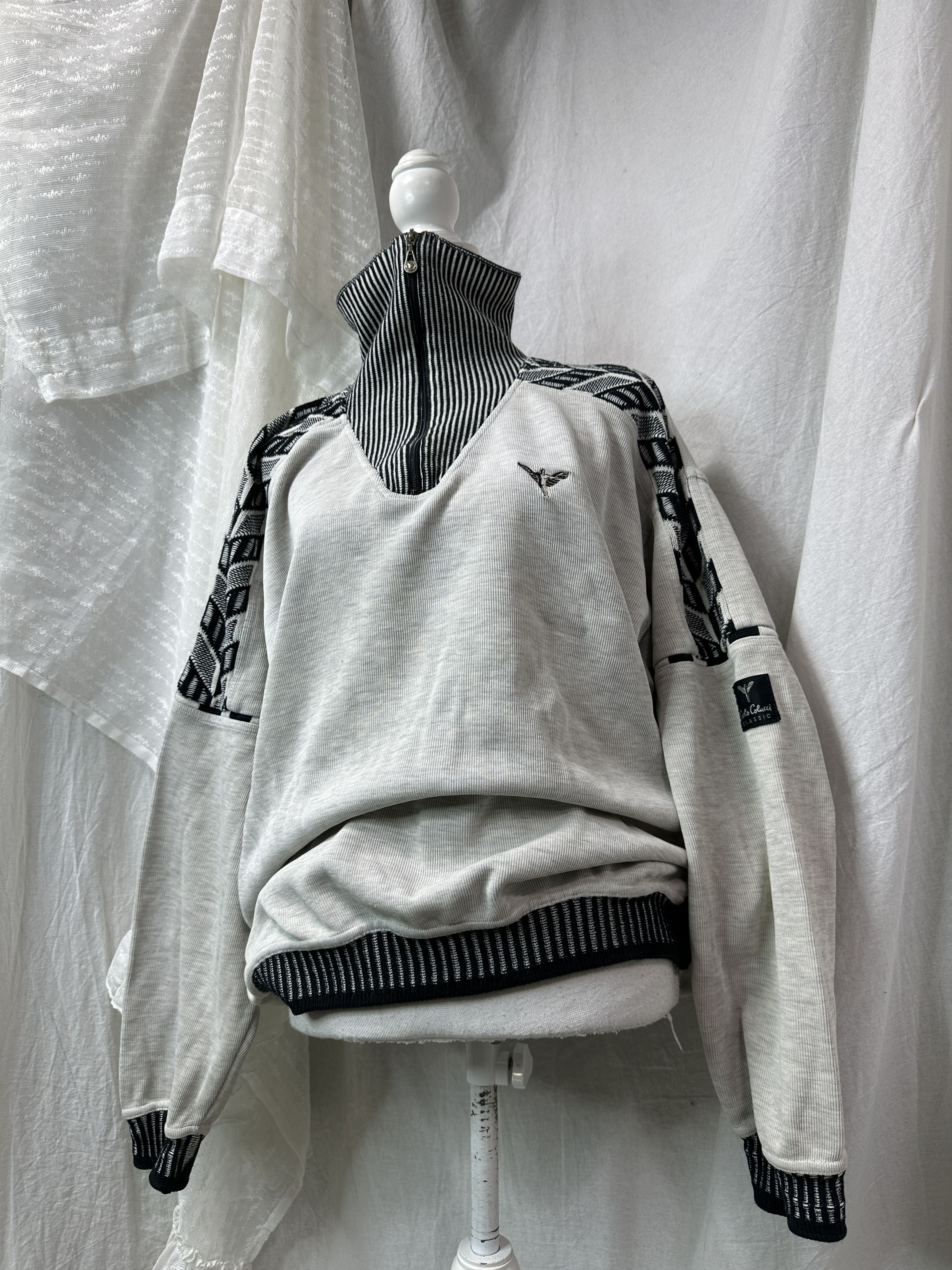 Carlo Colucci Vintage Cottage Carlo Colucci Quarter Zip Sweater Y2K Size US L / EU 52-54 / 3 - 1 Thumbnail