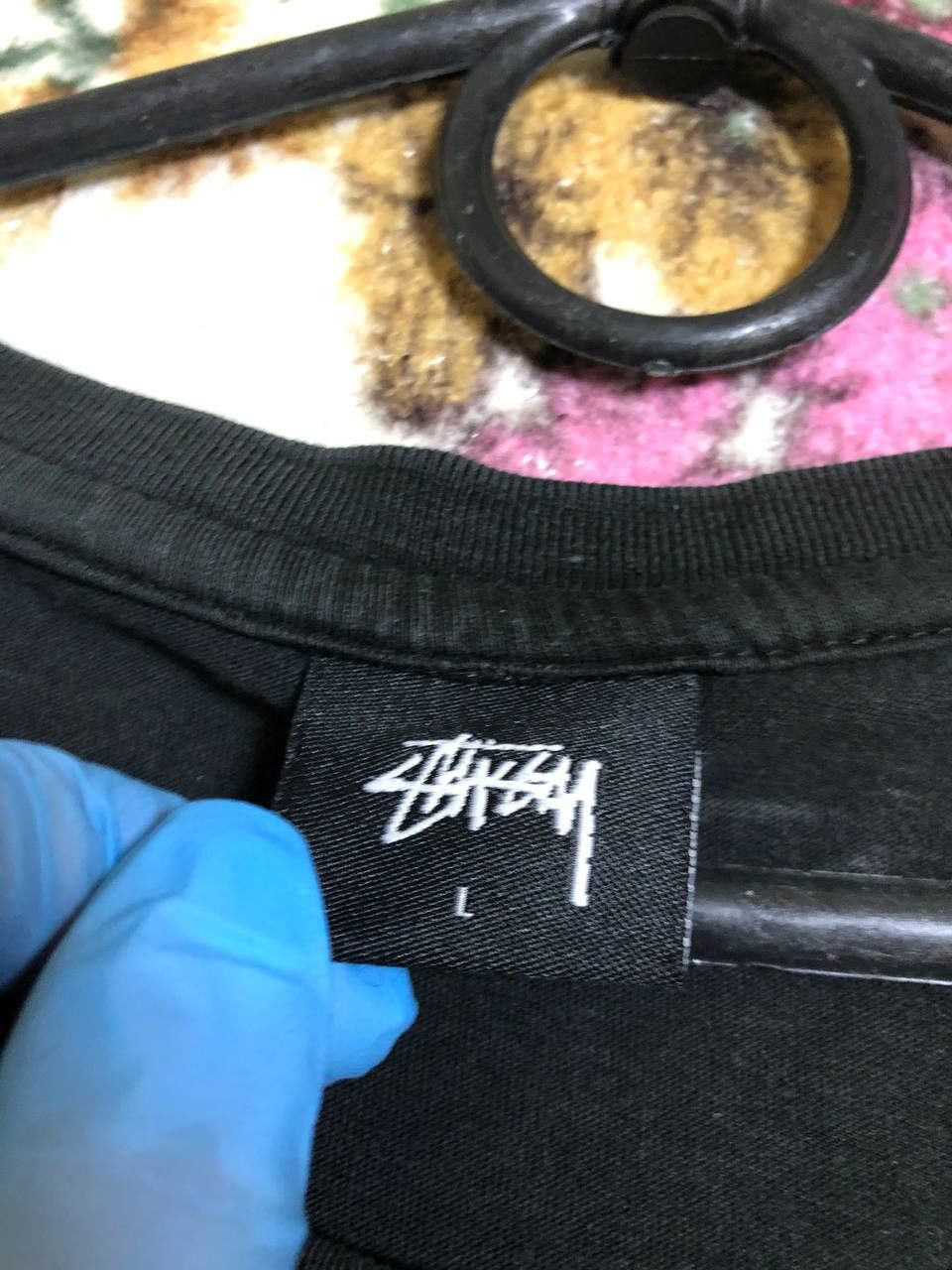 Stussy T-Shirt black Streetwear Y2K Stussy Vintage big print Size US L / EU 52-54 / 3 - 10 Thumbnail