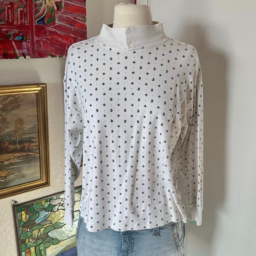 Other either or white patterned turtleneck sweater Size M / US 6-8 / IT 42-44 - 1 Thumbnail