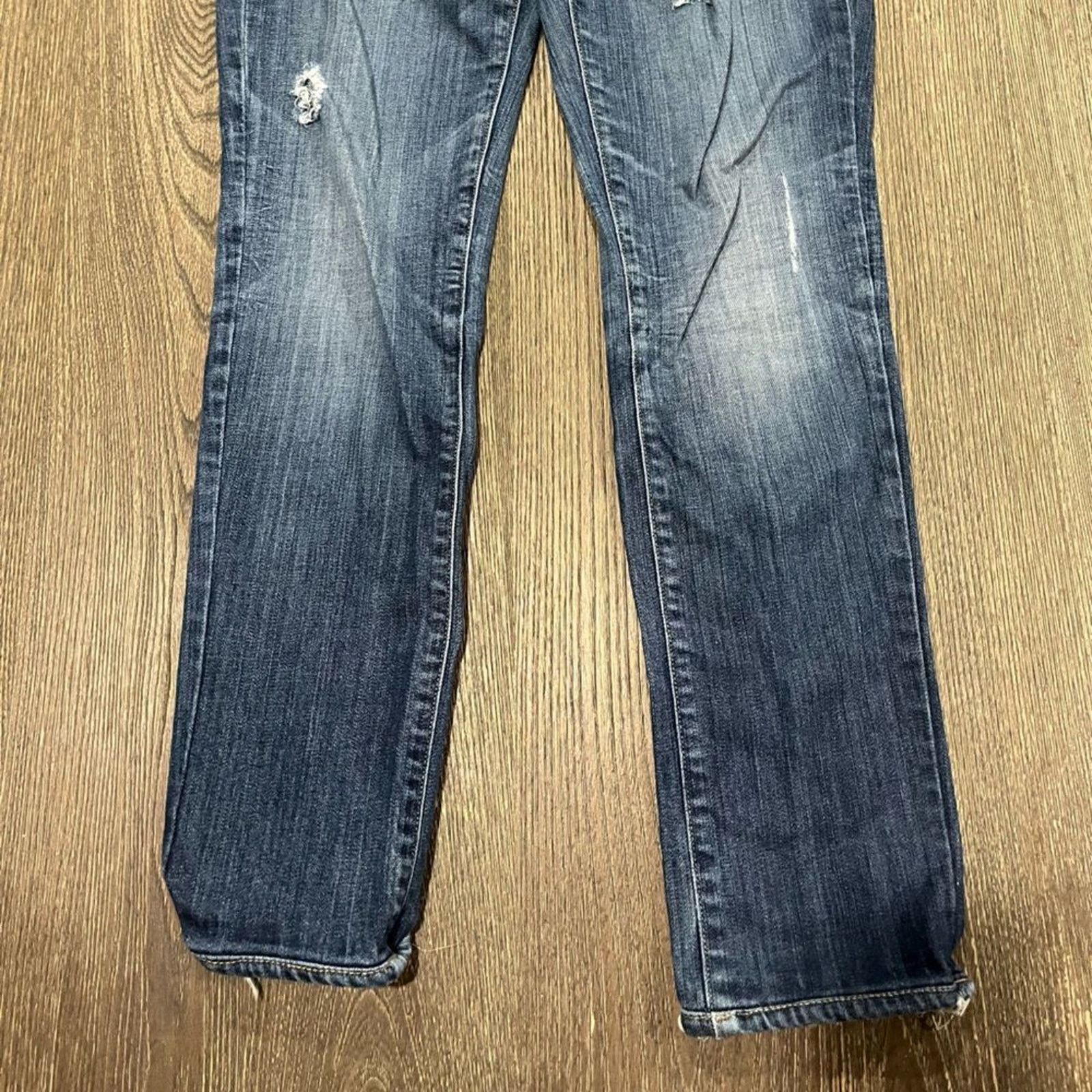 Paige Paige Skinny Boyfriend Jeans Jimmy Jimmy Distressed Size 25 Size 25" / US 0 / IT 36 - 2 Thumbnail